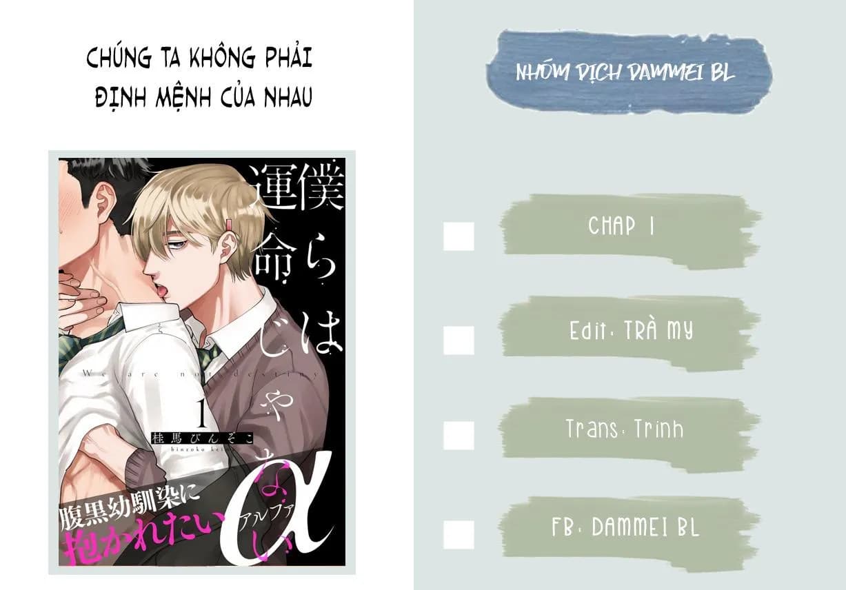 CHÚNG TA KHÔNG PHẢI ĐỊNH MỆNH CỦA NHAU