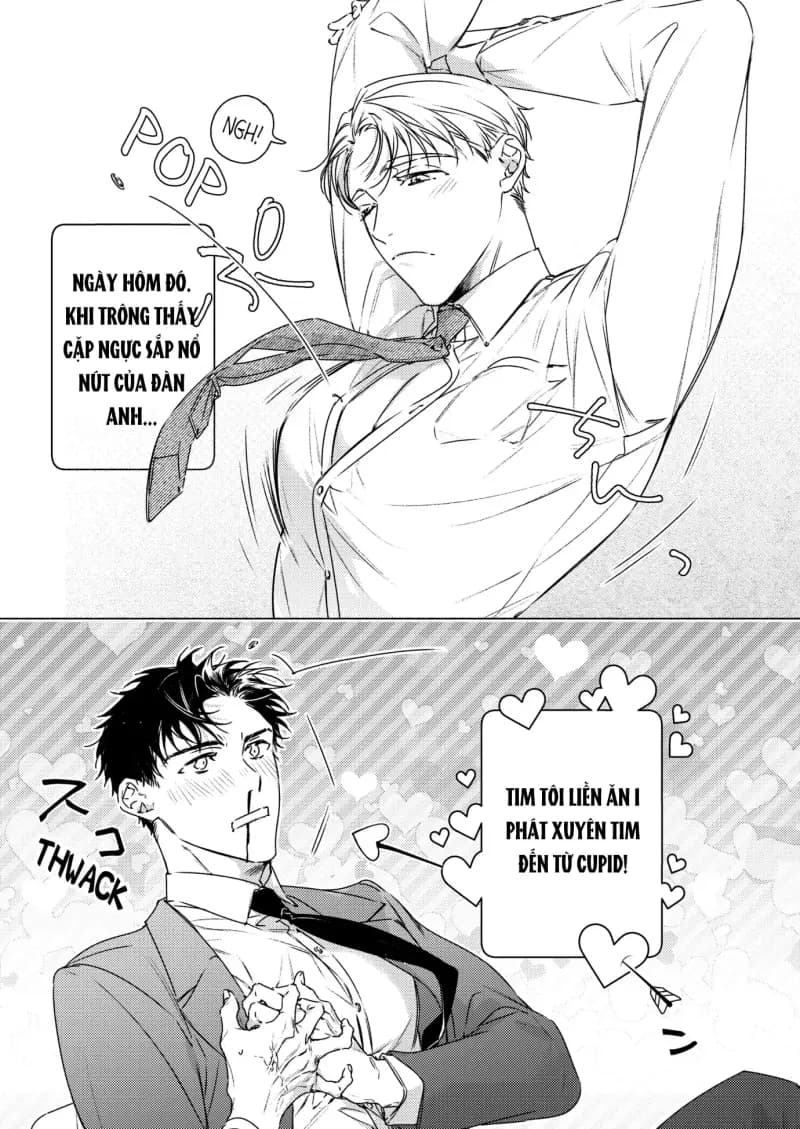 Đàn anh! Cho tôi vuốt ve bộ ngực đẩy đà của anh đi!