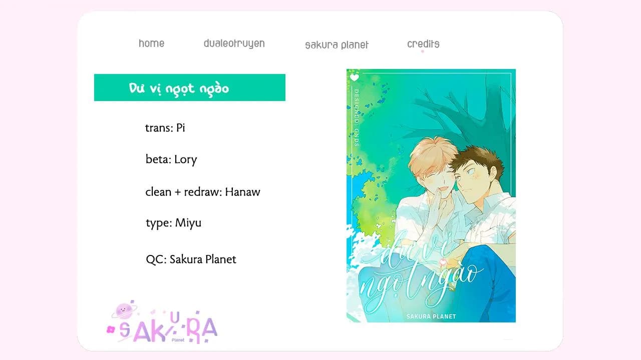 Dư vị ngọt ngào