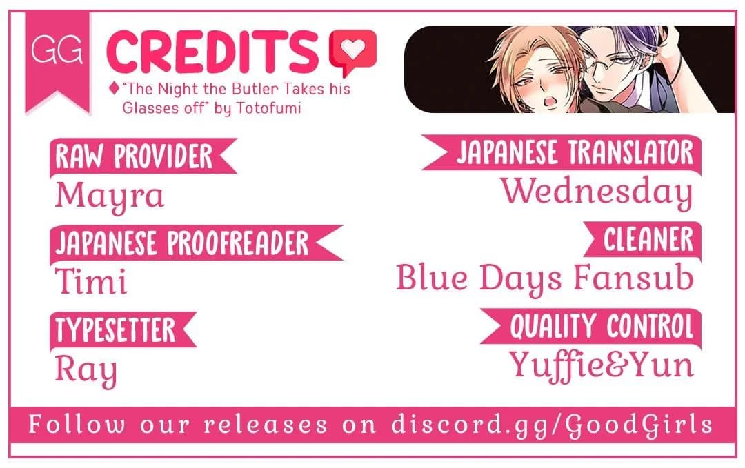 Cái đêm mà người quản gia tháo kính ra