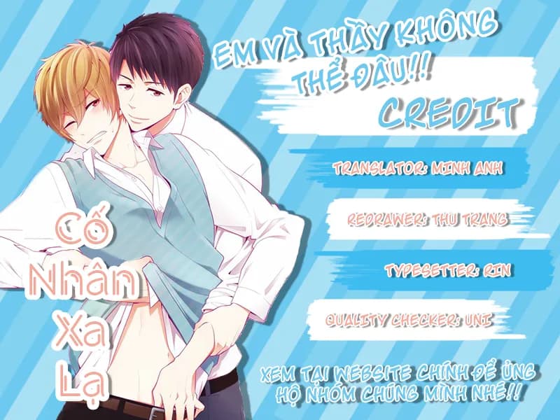 Em và thầy không thể đâu!