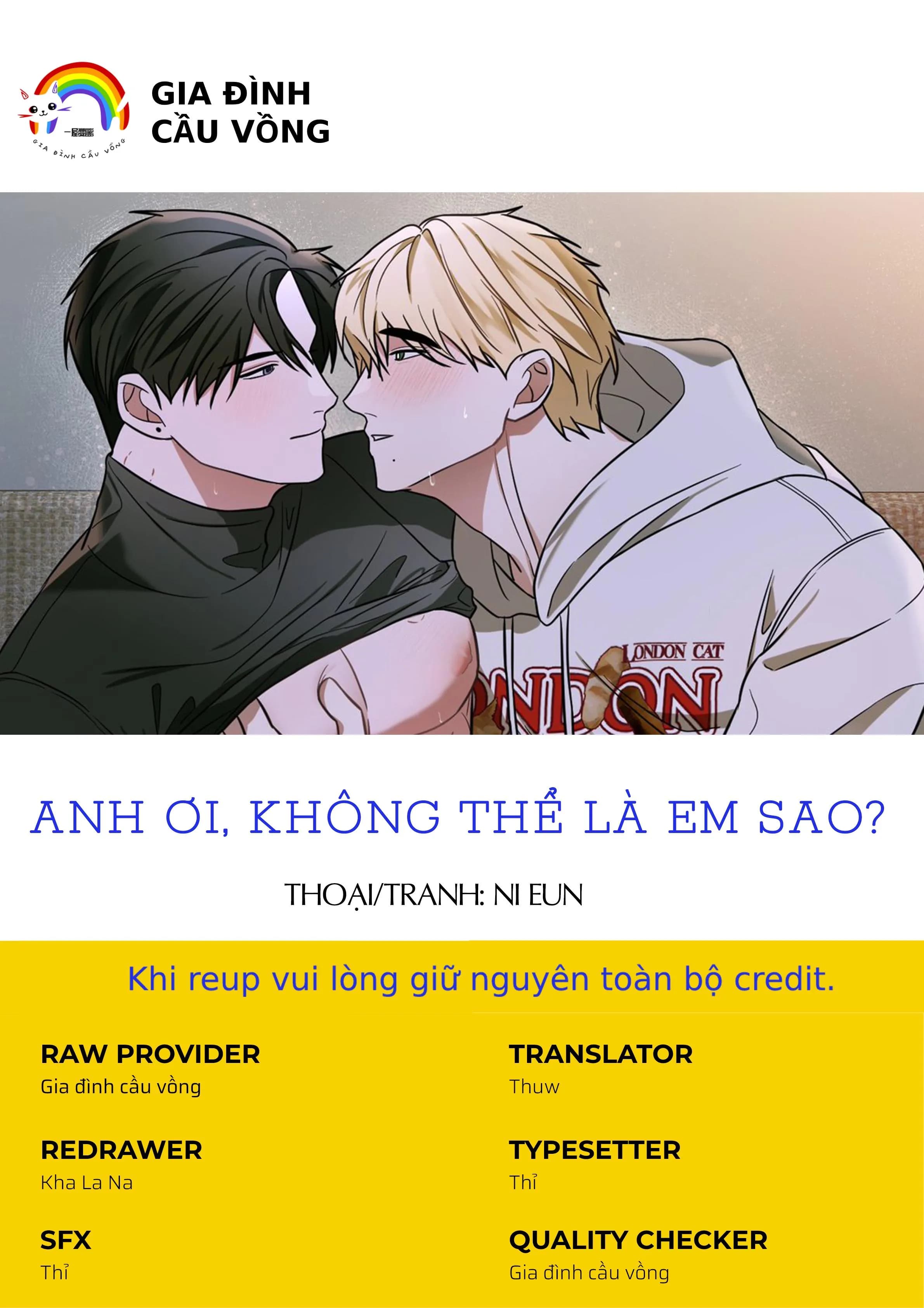 ANH ƠI, KHÔNG THỂ LÀ EM SAO?
