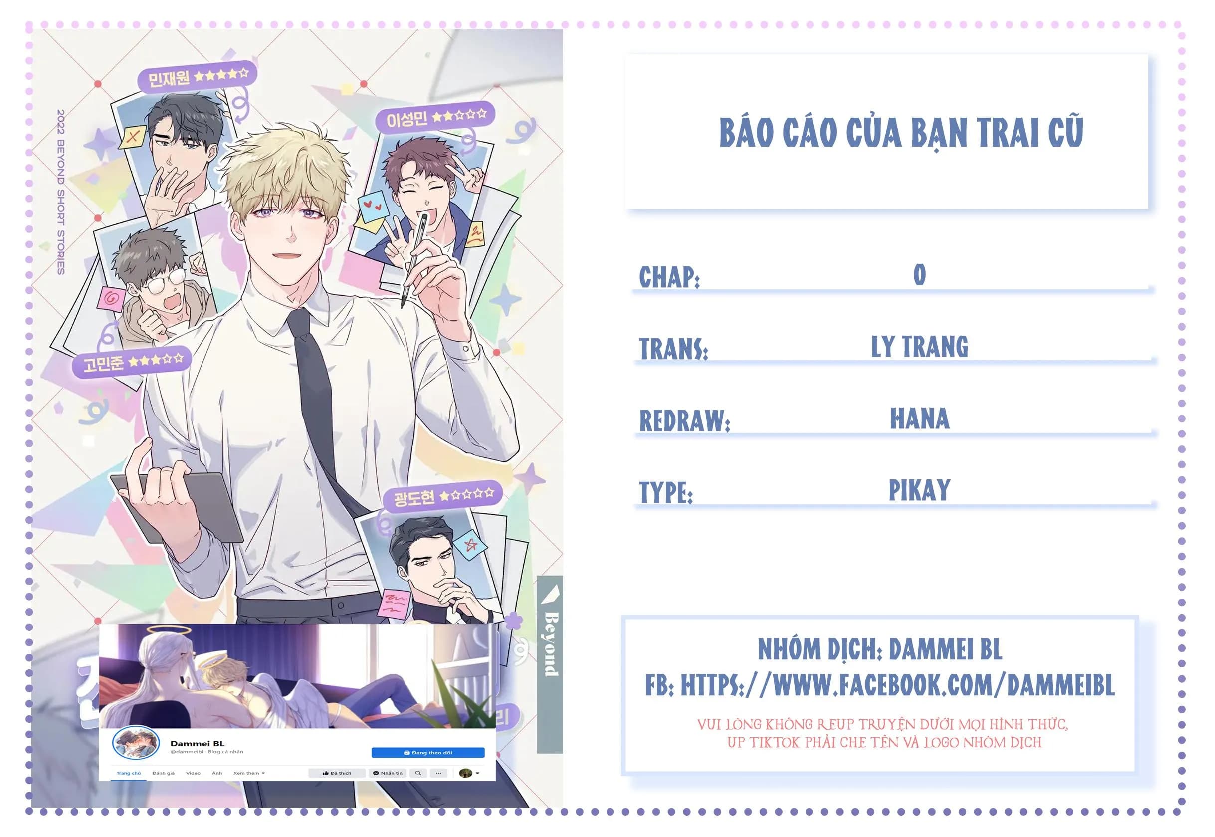 BÁO CÁO CỦA BẠN TRAI CŨ