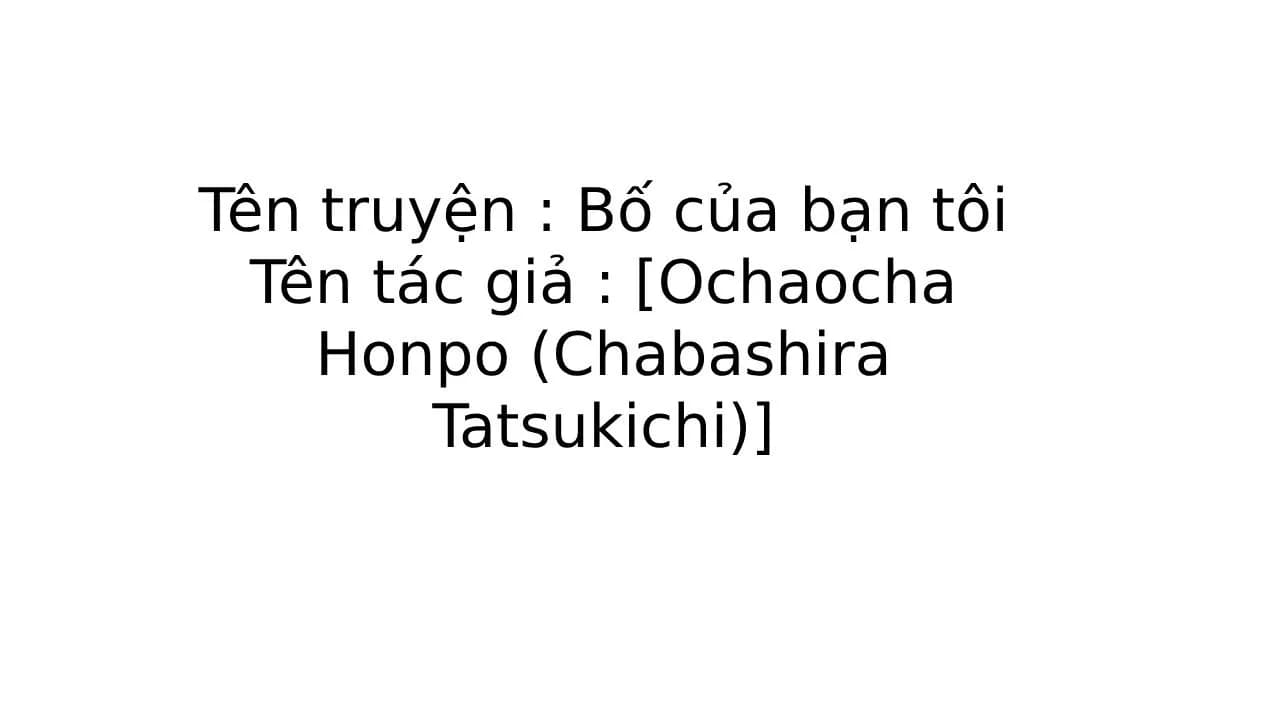 Bố của bạn tôi