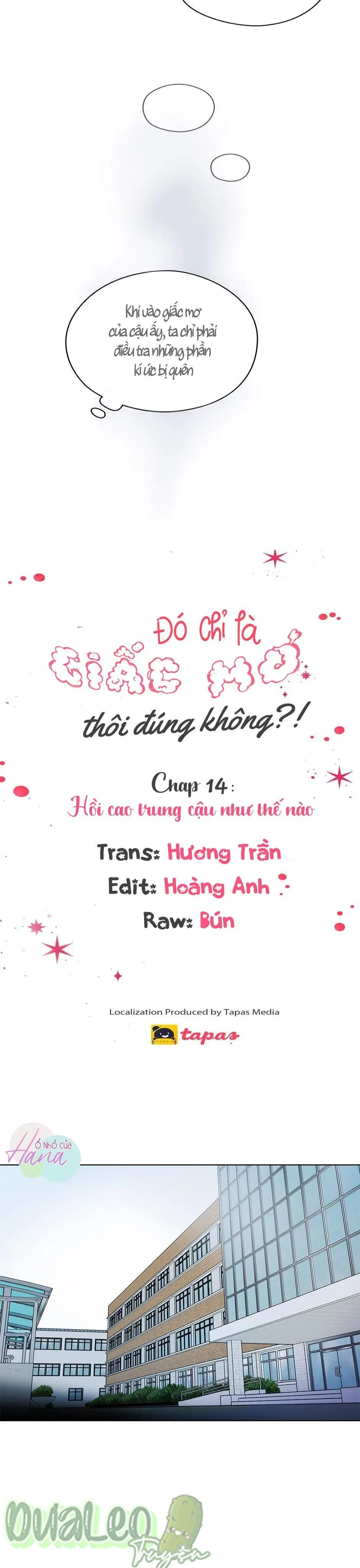 Chỉ Là Giấc Mơ Thôi Phải Không? Chapter 14 Trang 13