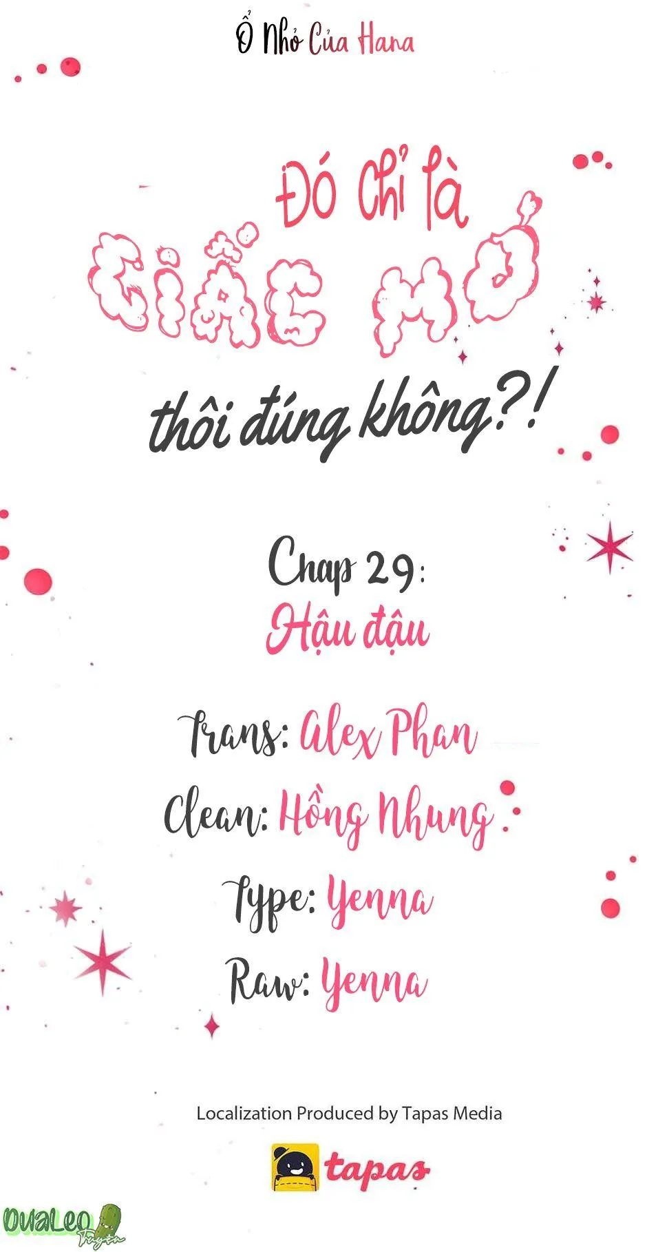 Chỉ Là Giấc Mơ Thôi Phải Không? Chapter 29 Trang 13