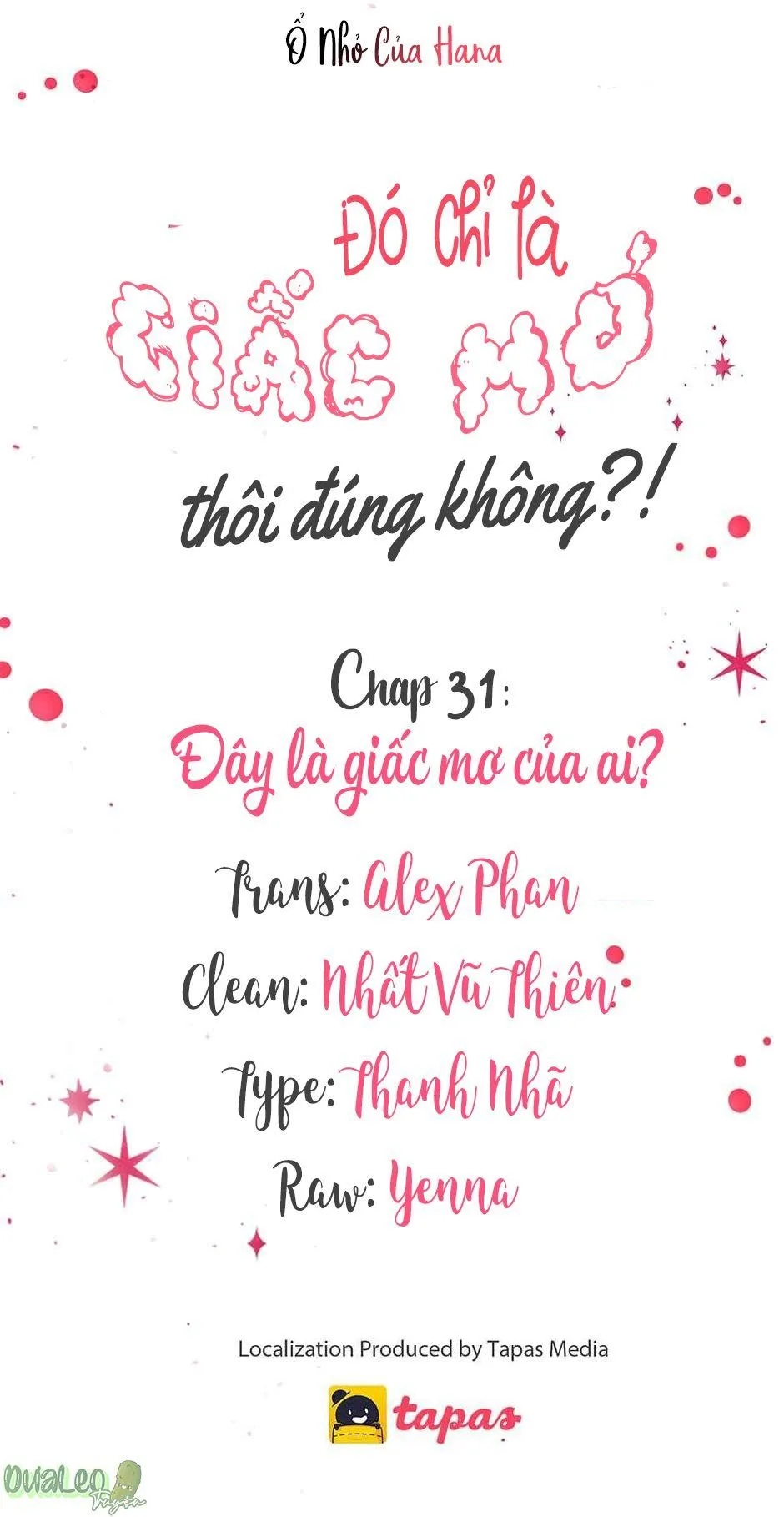 Chỉ Là Giấc Mơ Thôi Phải Không? Chapter 31 Trang 12