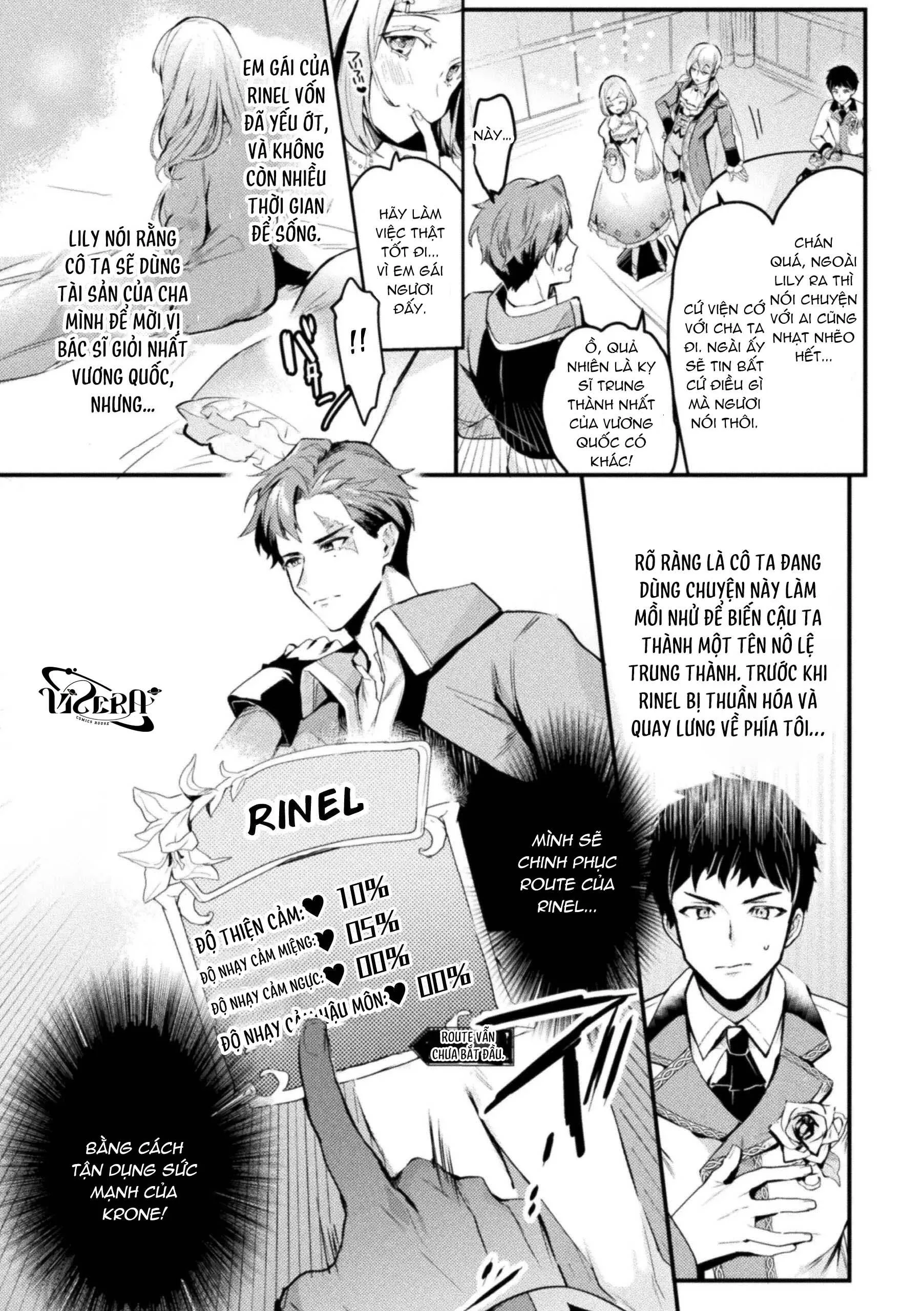 Chinh Phục Nhân Vật Otome Game Mơ Ước Nhờ Gian Lận Hệ Thống Tính Điểm Cảm Xúc Chapter 1 Trang 6