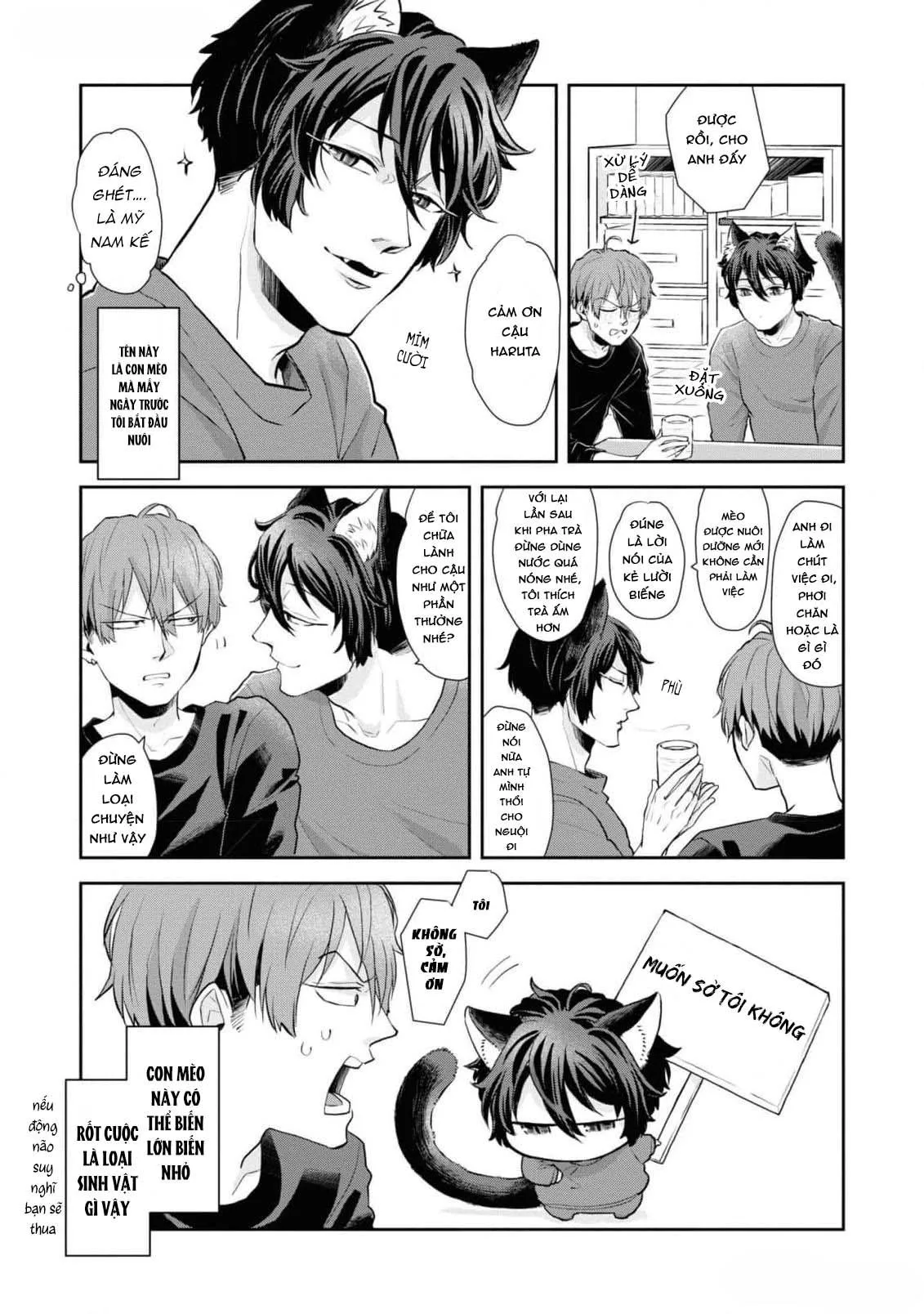 Chú mèo đẹp trai muốn được Haruta nuôi dưỡng Chapter 3 Trang 3