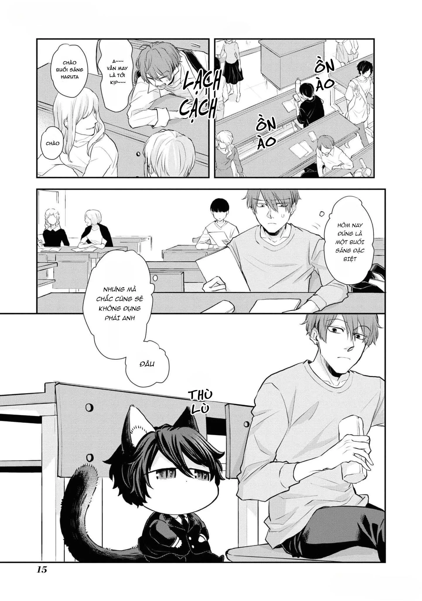 Chú mèo đẹp trai muốn được Haruta nuôi dưỡng Chapter 1 Trang 14