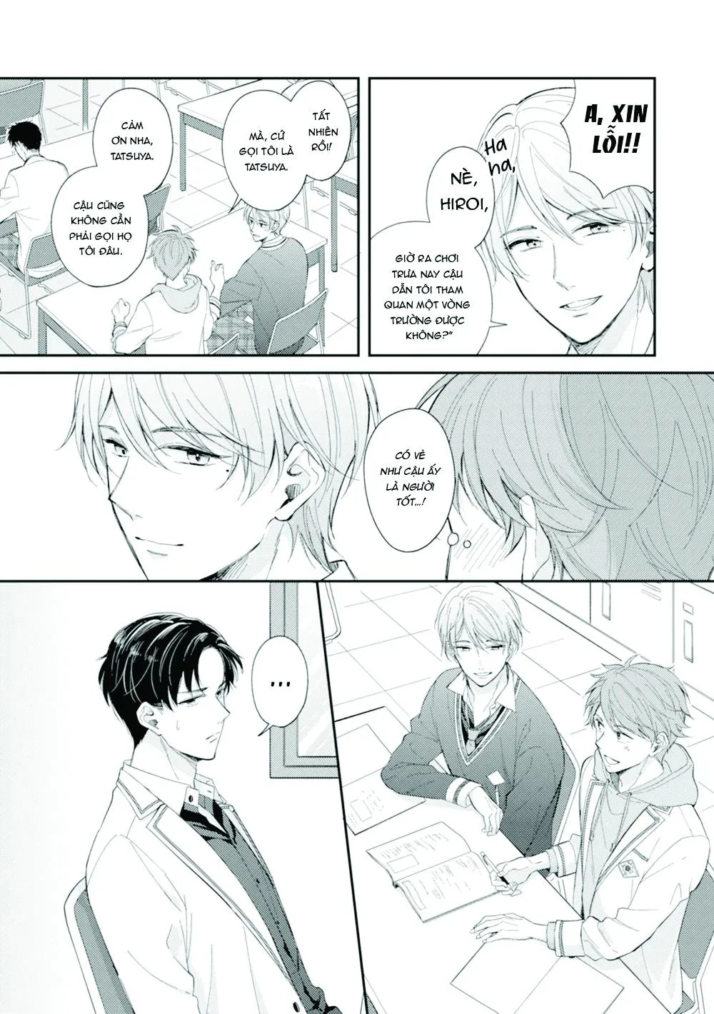 Sau khi trở thành nhân vật chính trong game BL, tôi được đối thủ si mê Chapter 4 Trang 8