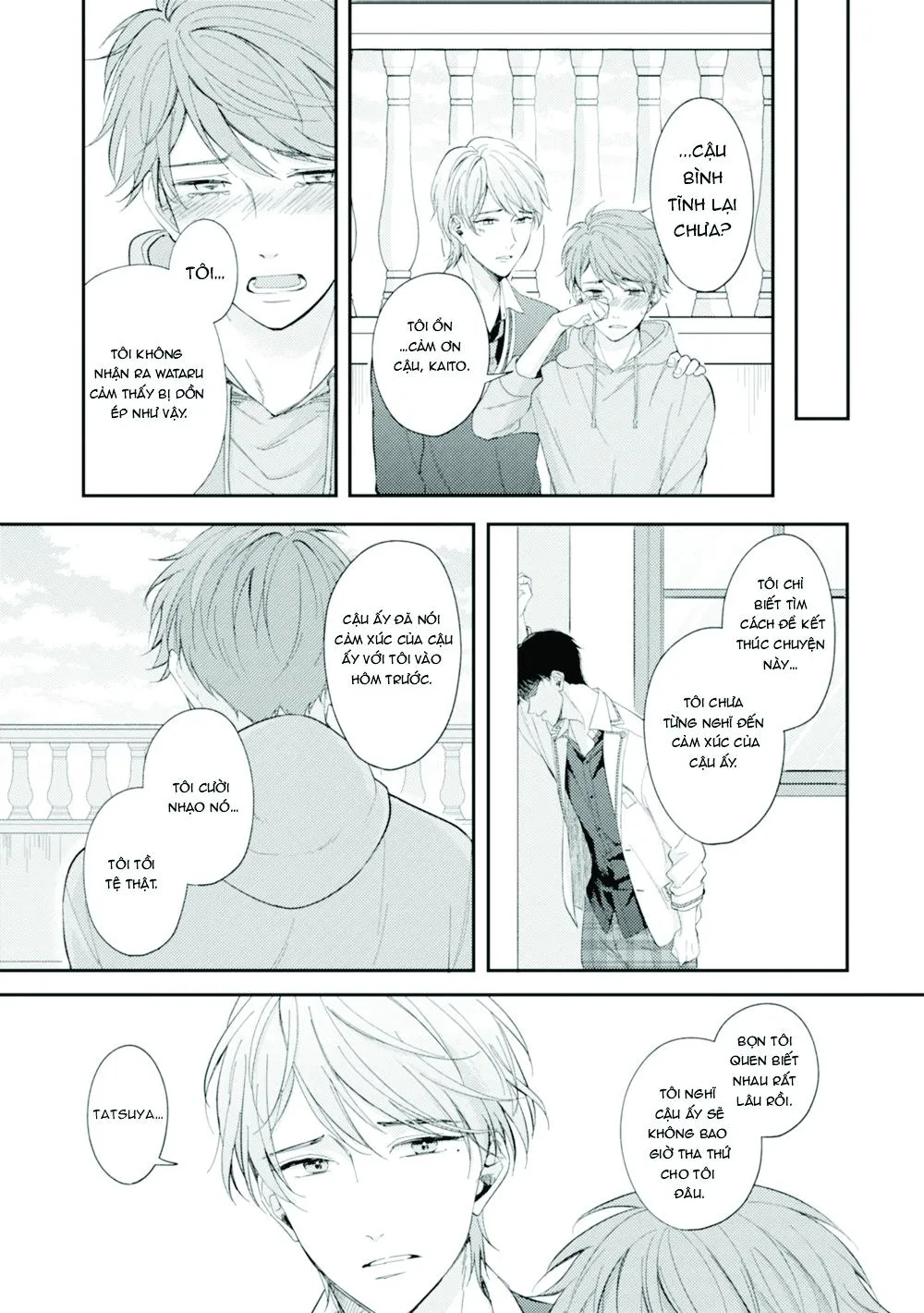 Sau khi trở thành nhân vật chính trong game BL, tôi được đối thủ si mê Chapter 4 Trang 18