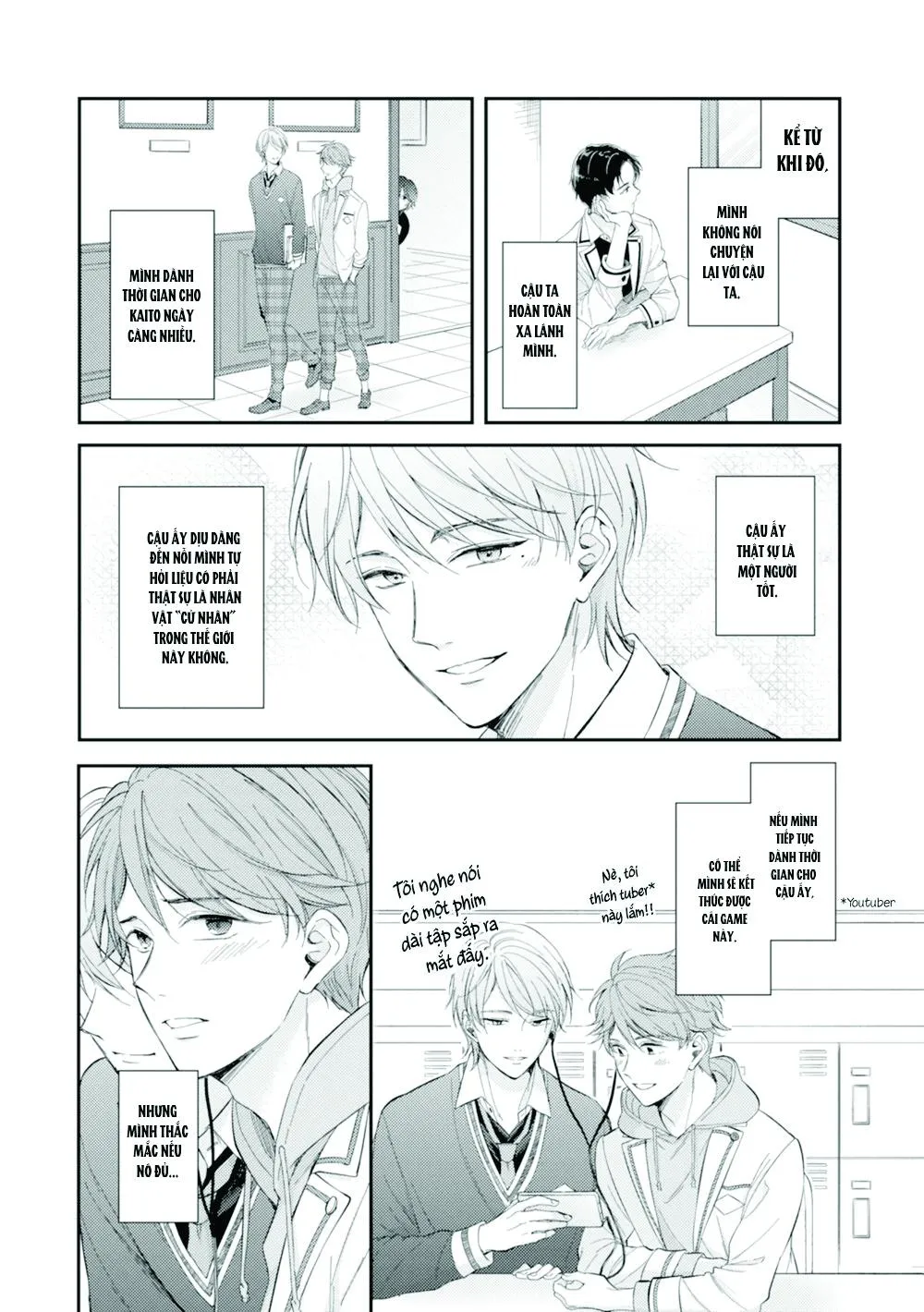 Sau khi trở thành nhân vật chính trong game BL, tôi được đối thủ si mê Chapter 4 Trang 21