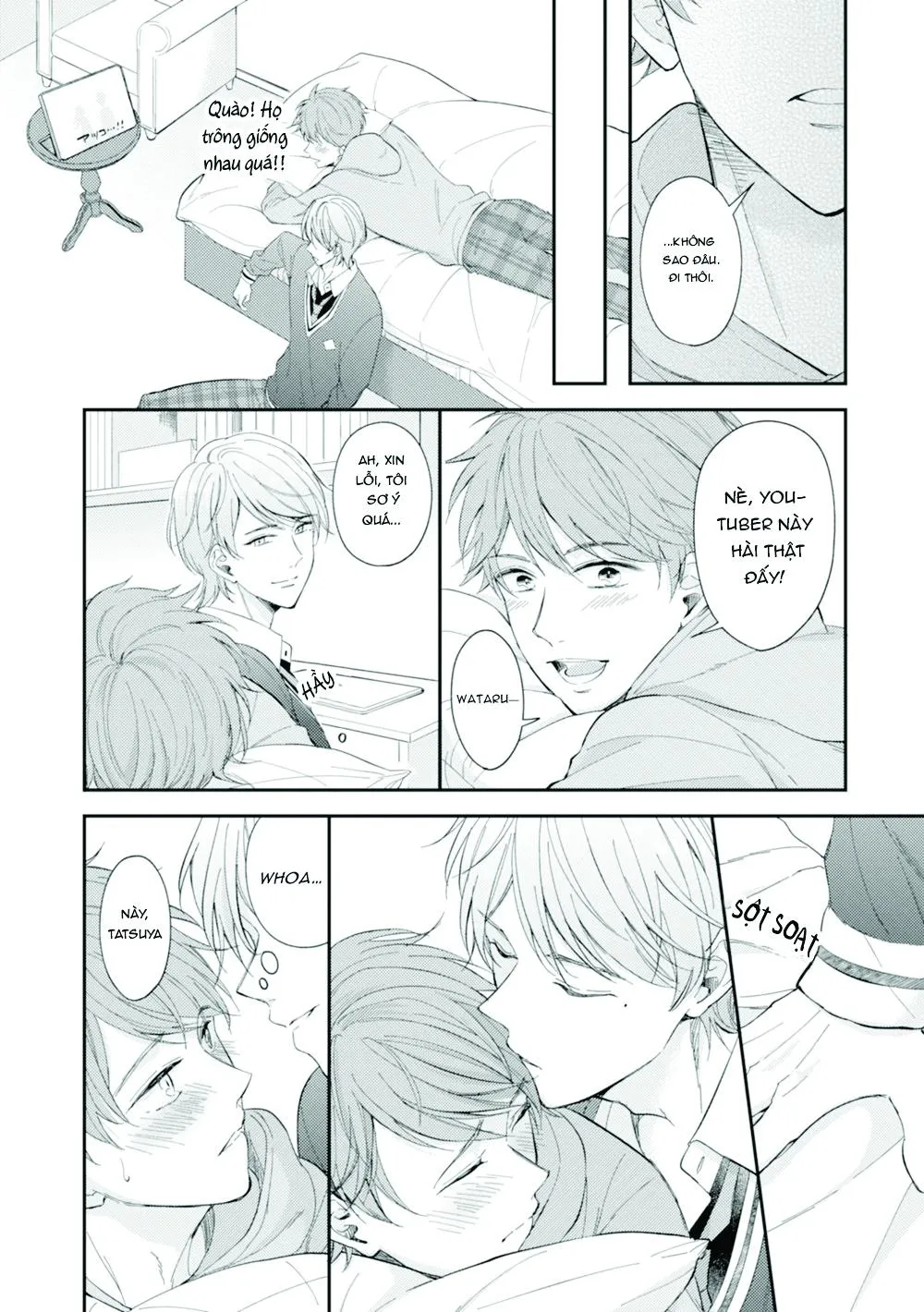 Sau khi trở thành nhân vật chính trong game BL, tôi được đối thủ si mê Chapter 4 Trang 24