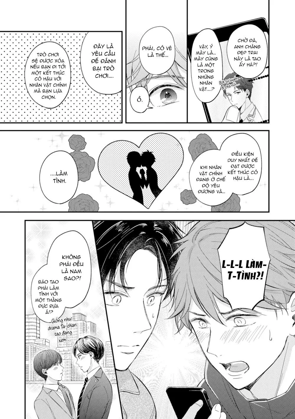 Sau khi trở thành nhân vật chính trong game BL, tôi được đối thủ si mê Chapter 1 Trang 15