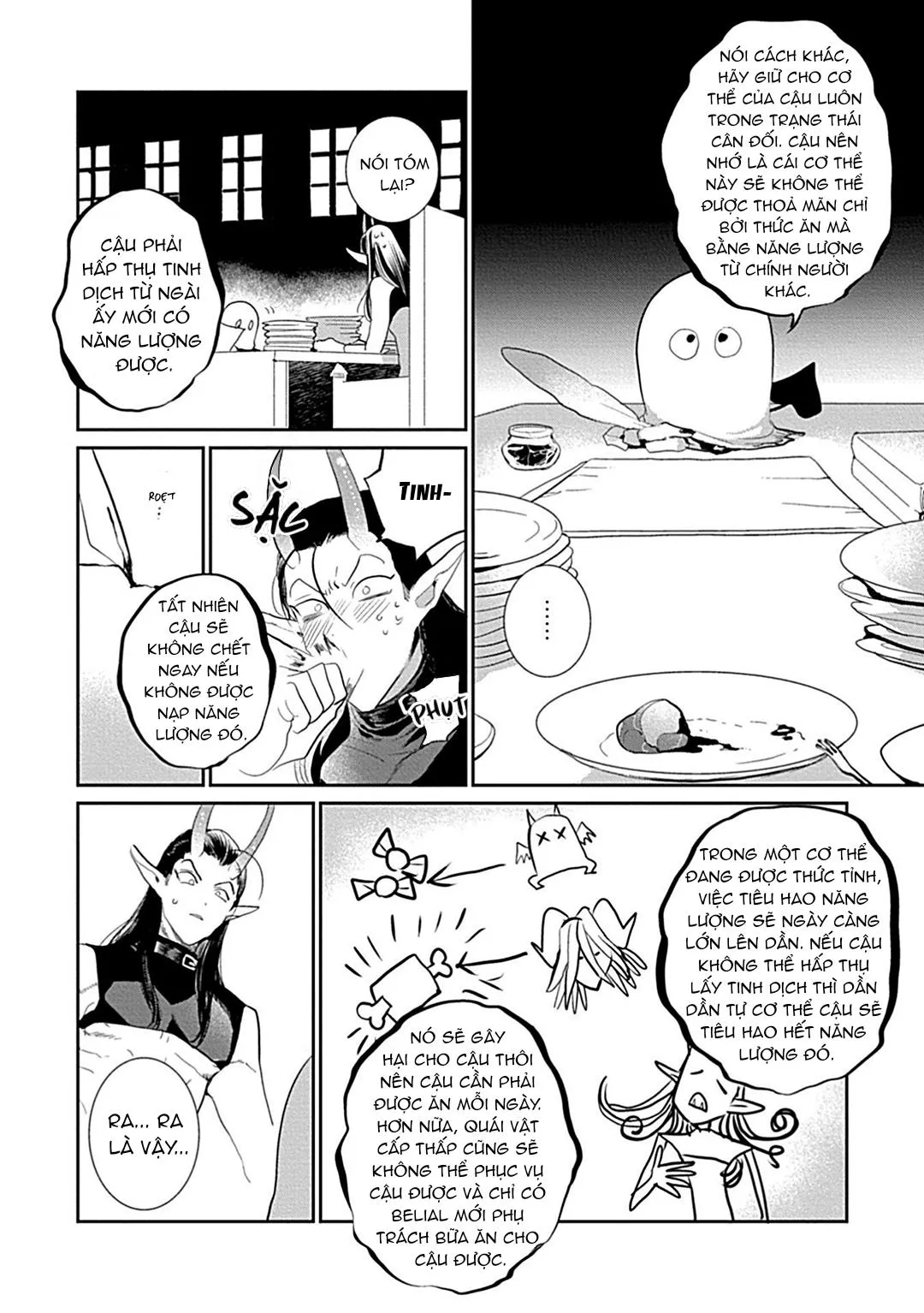 Có lẽ tôi sẽ chết đói nếu không được hắn ôm ấp~ Kế hoạch trao lại vương quyền của một Incubus~ Chapter 2 Trang 8
