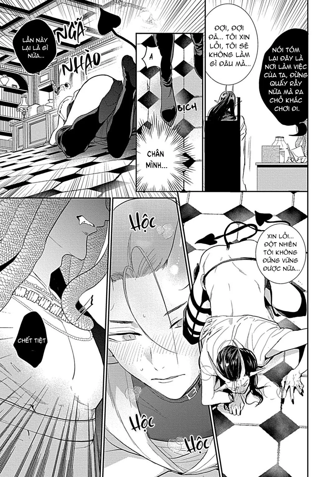 Có lẽ tôi sẽ chết đói nếu không được hắn ôm ấp~ Kế hoạch trao lại vương quyền của một Incubus~ Chapter 2 Trang 13