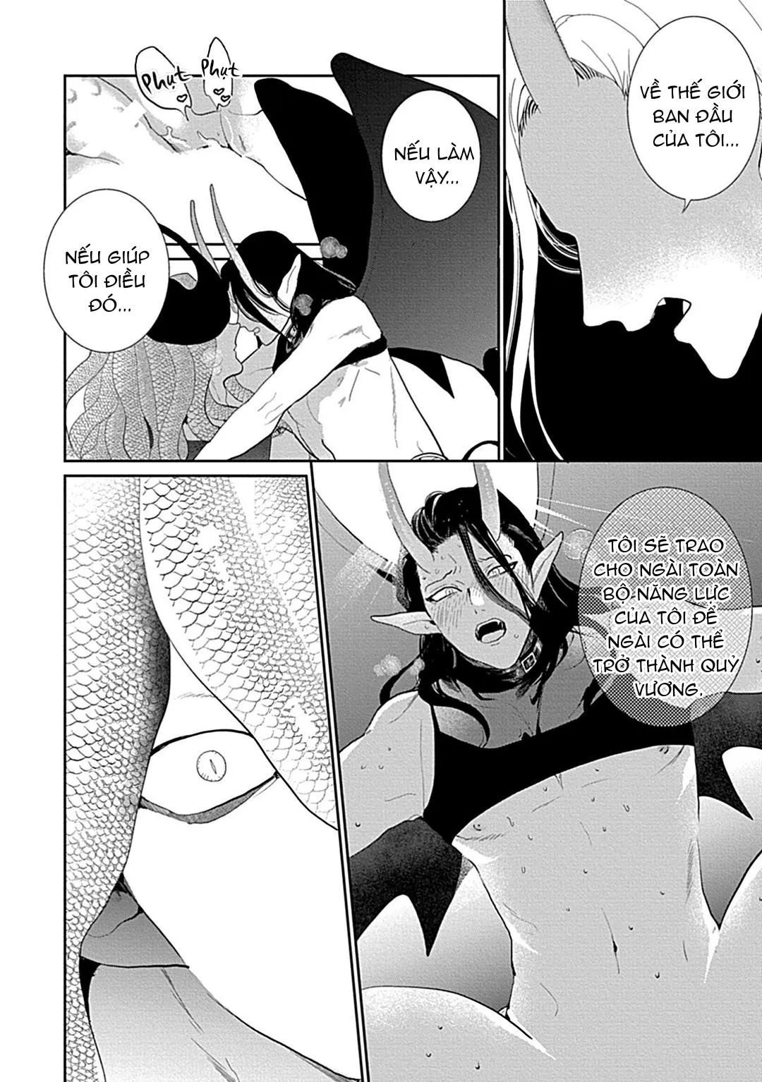 Có lẽ tôi sẽ chết đói nếu không được hắn ôm ấp~ Kế hoạch trao lại vương quyền của một Incubus~ Chapter 2 Trang 32