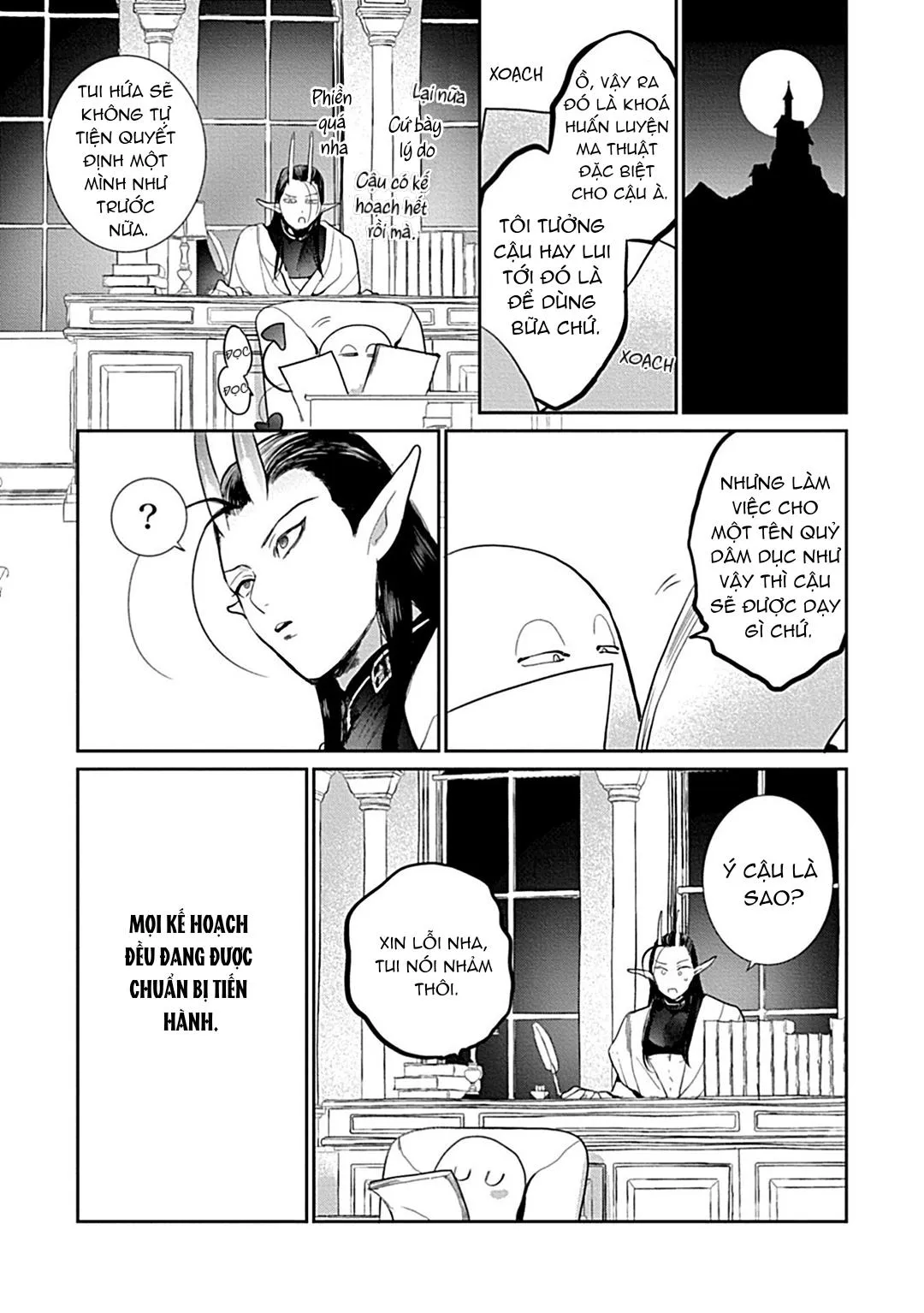 Có lẽ tôi sẽ chết đói nếu không được hắn ôm ấp~ Kế hoạch trao lại vương quyền của một Incubus~ Chapter 4 Trang 3