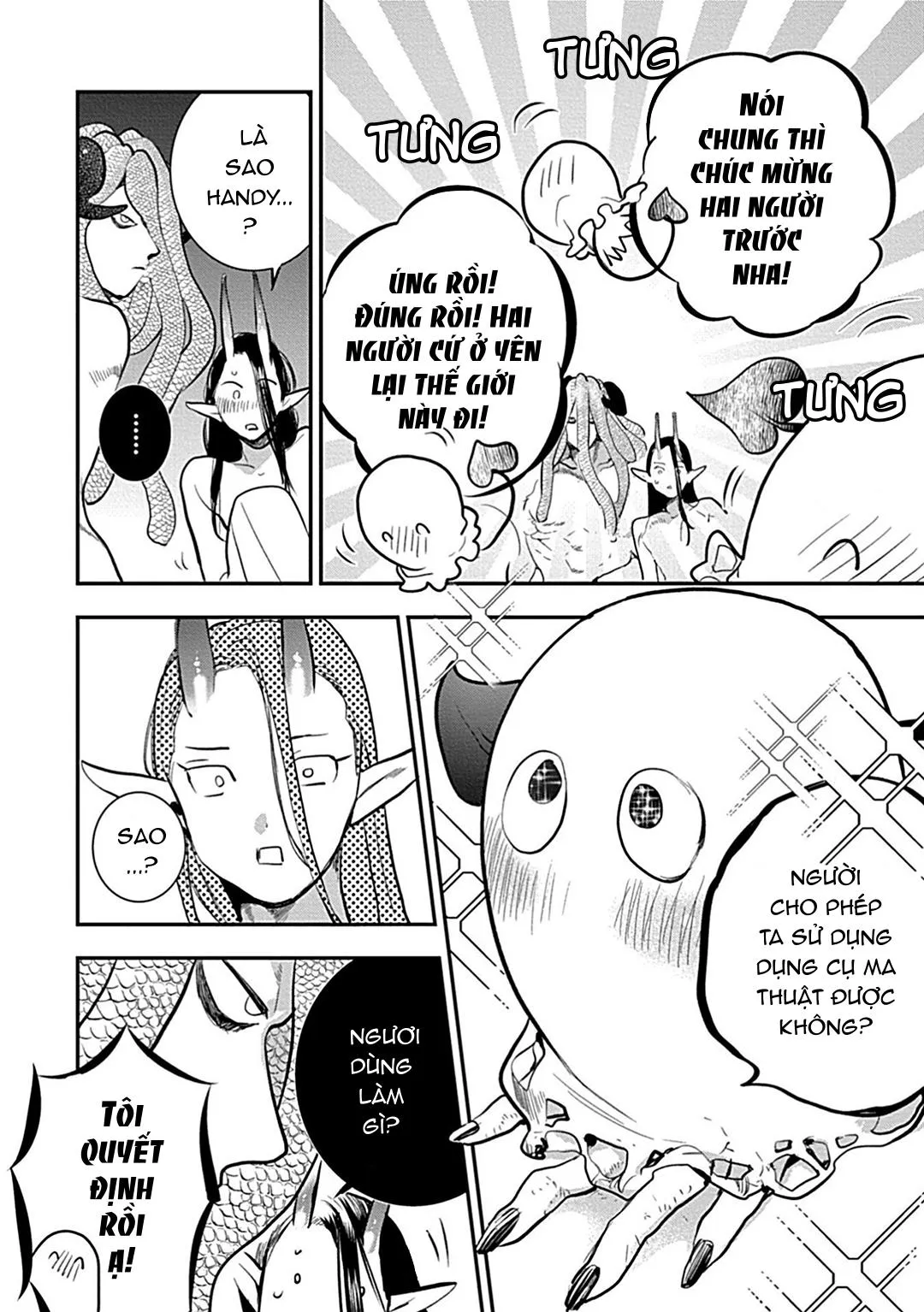 Có lẽ tôi sẽ chết đói nếu không được hắn ôm ấp~ Kế hoạch trao lại vương quyền của một Incubus~ Chapter 6 Trang 32