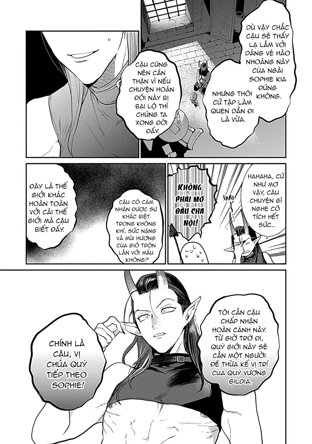 Có lẽ tôi sẽ chết đói nếu không được hắn ôm ấp~ Kế hoạch trao lại vương quyền của một Incubus~ Chapter 1 Trang 23