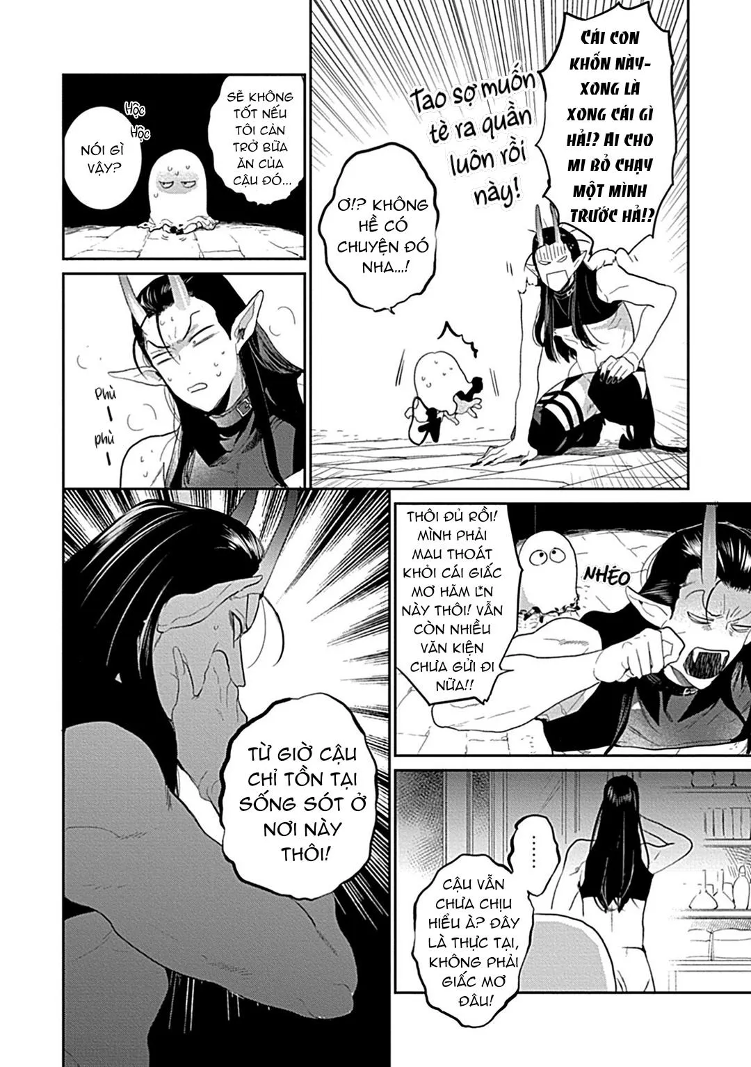 Có lẽ tôi sẽ chết đói nếu không được hắn ôm ấp~ Kế hoạch trao lại vương quyền của một Incubus~ Chapter 1 Trang 38