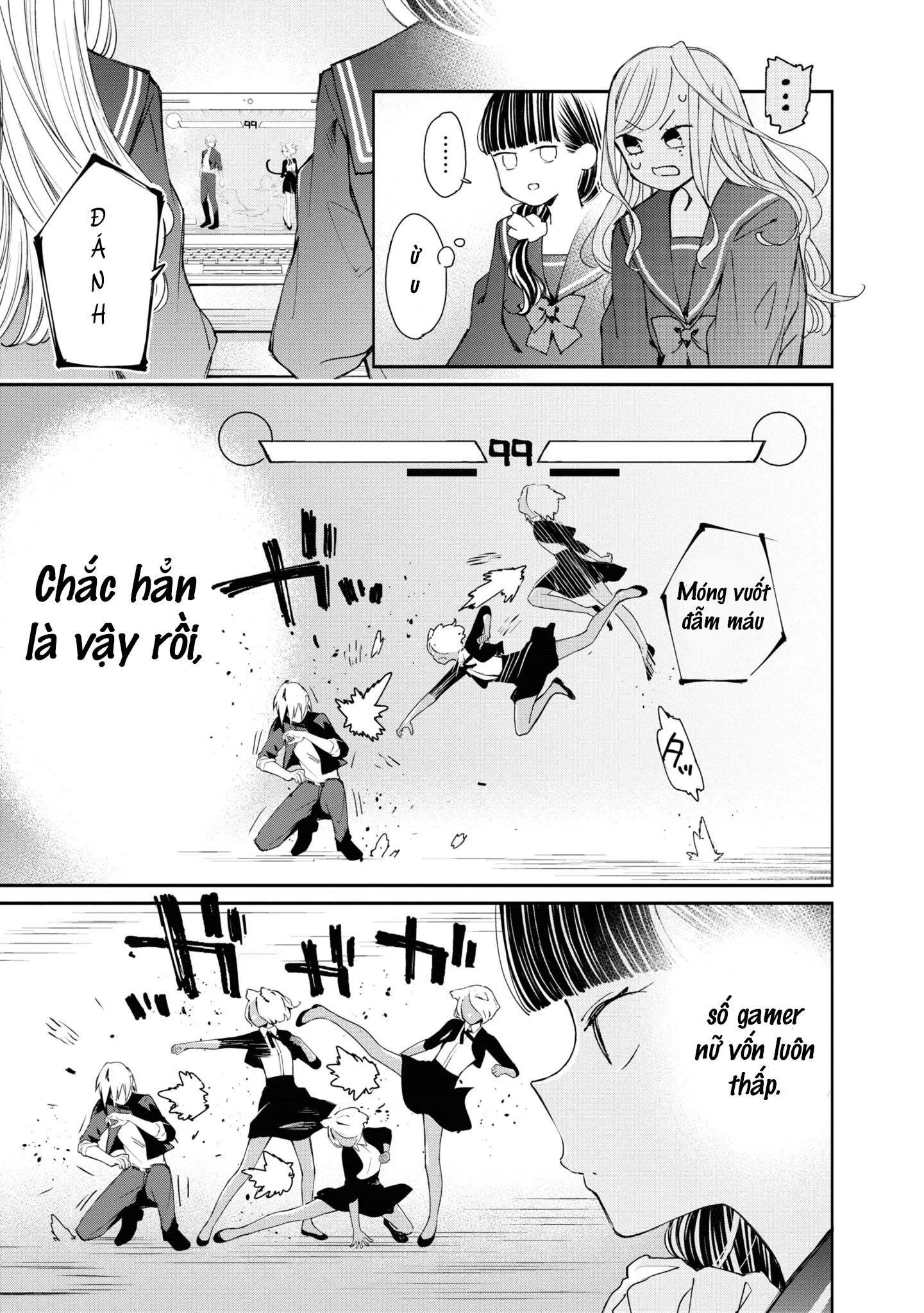 CON GÁI THÌ ĐỪNG CÓ CHƠI GAME ĐỐI KHÁNG! Chapter 2 Trang 11
