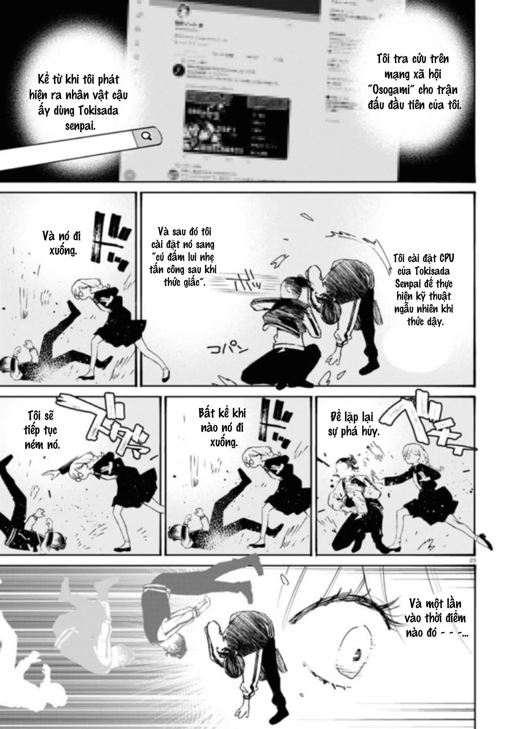 CON GÁI THÌ ĐỪNG CÓ CHƠI GAME ĐỐI KHÁNG! Chapter 12 Trang 23