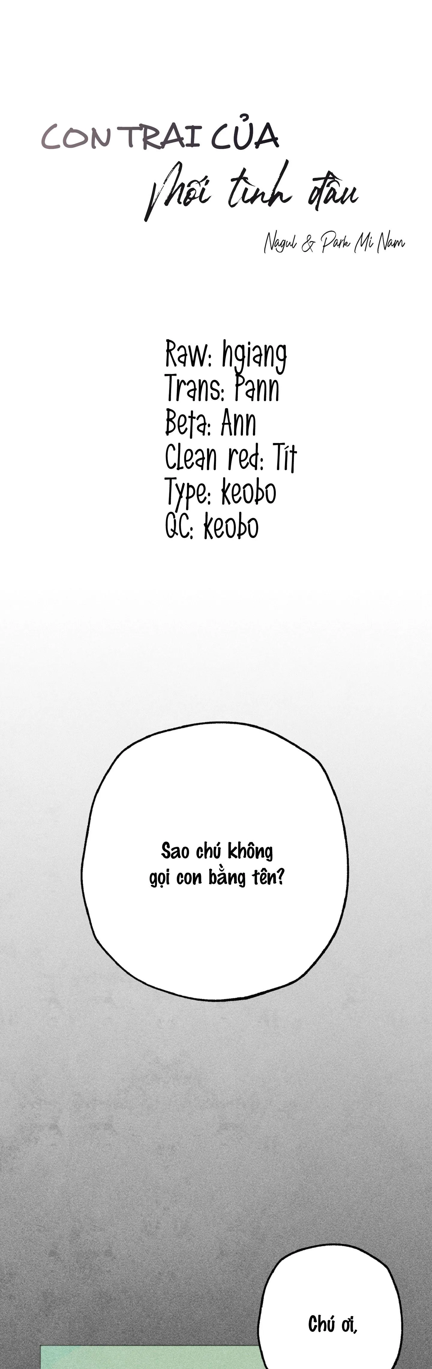 CON TRAI CỦA MỐI TÌNH ĐẦU Chapter 1 Trang 7