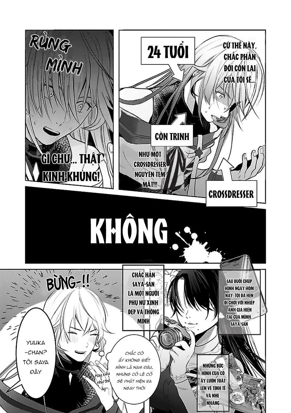 Giả gái mà bị sếp phát hiện là tôi chết chắc Chapter 1 Trang 13