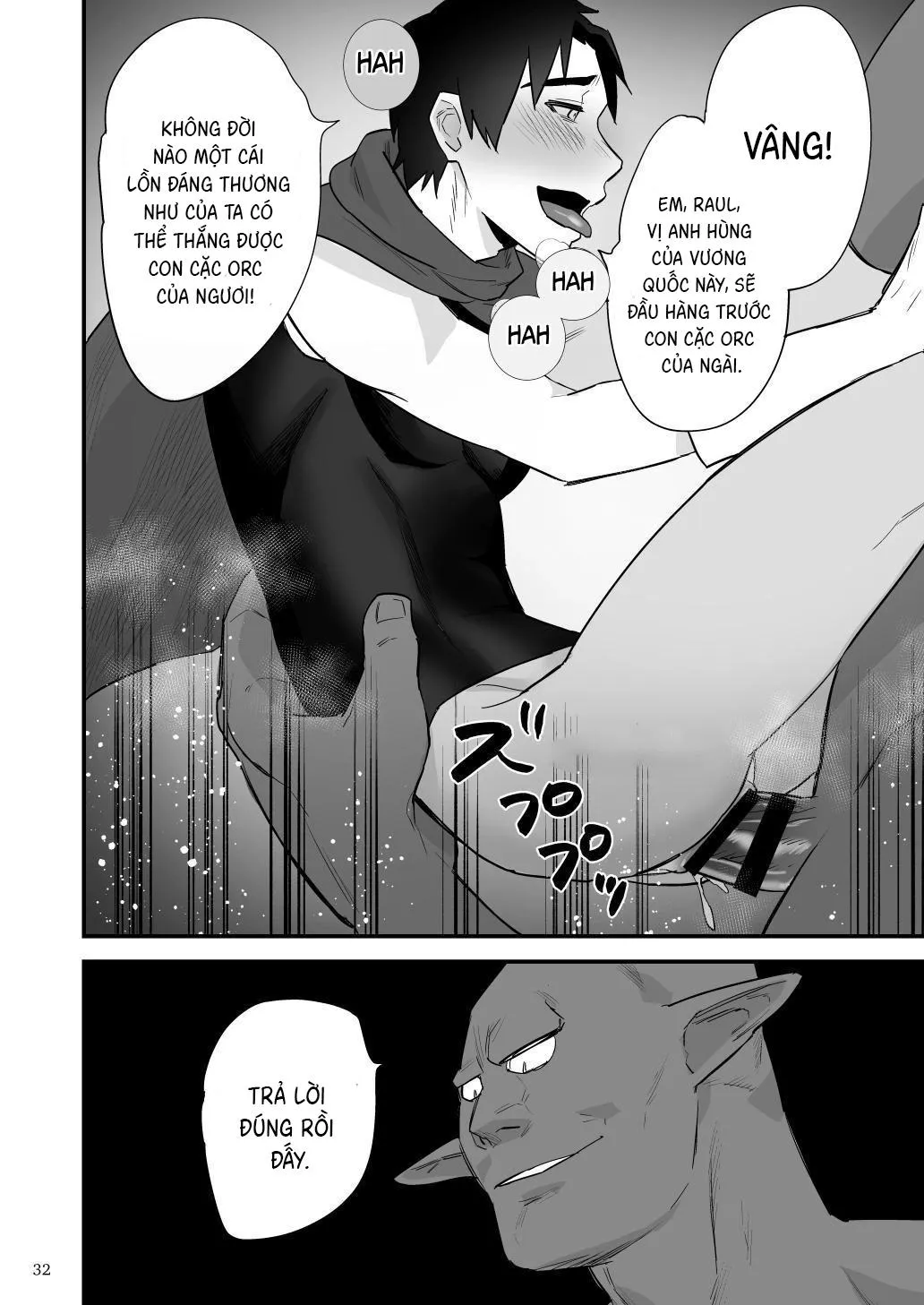 Điểm yếu của vị anh hùng vĩ đại lại chính là hậu môn! Chapter 3 Trang 34