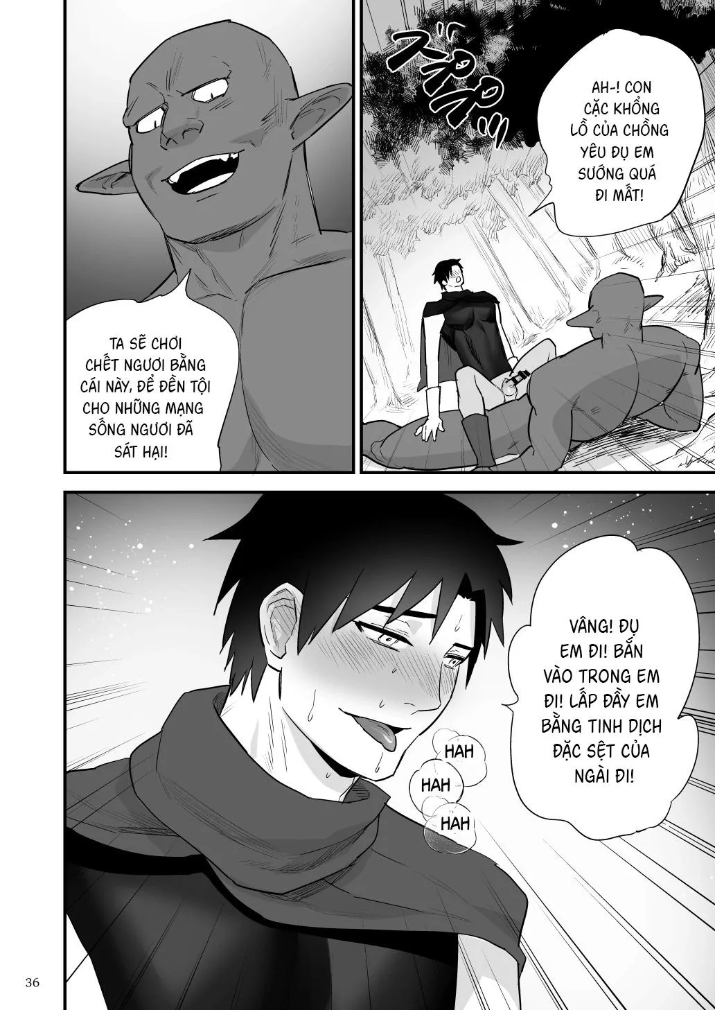 Điểm yếu của vị anh hùng vĩ đại lại chính là hậu môn! Chapter 3 Trang 38