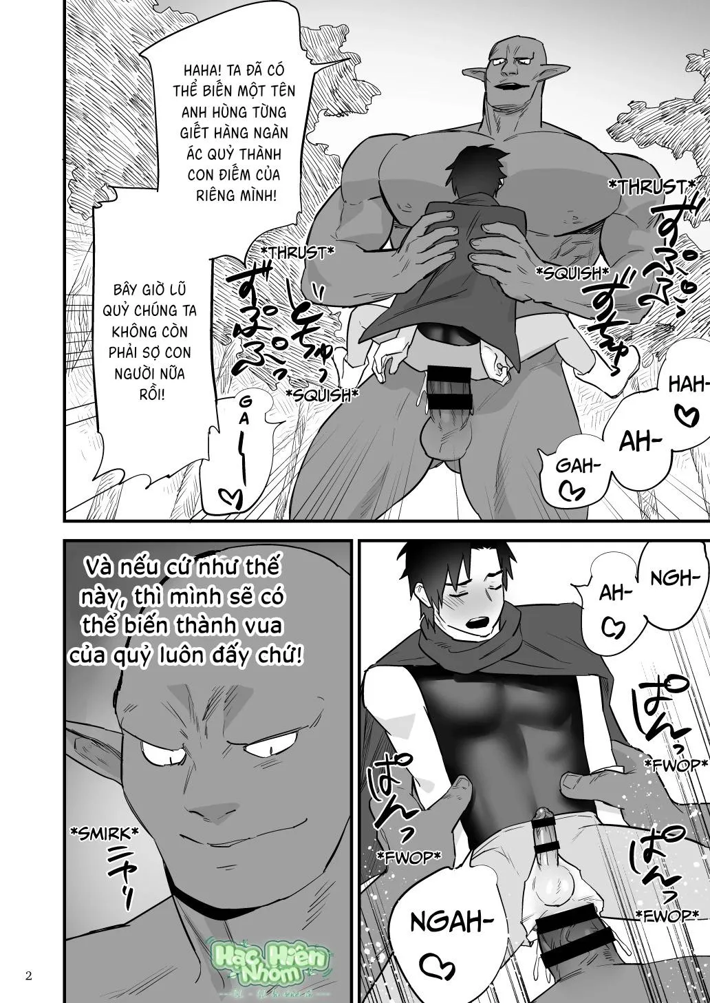 Điểm yếu của vị anh hùng vĩ đại lại chính là hậu môn! Chapter 4 Trang 4