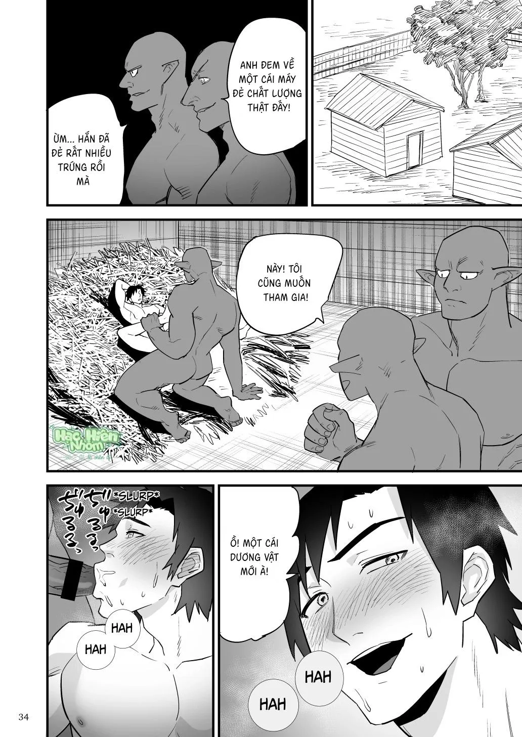 Điểm yếu của vị anh hùng vĩ đại lại chính là hậu môn! Chapter 4 Trang 36