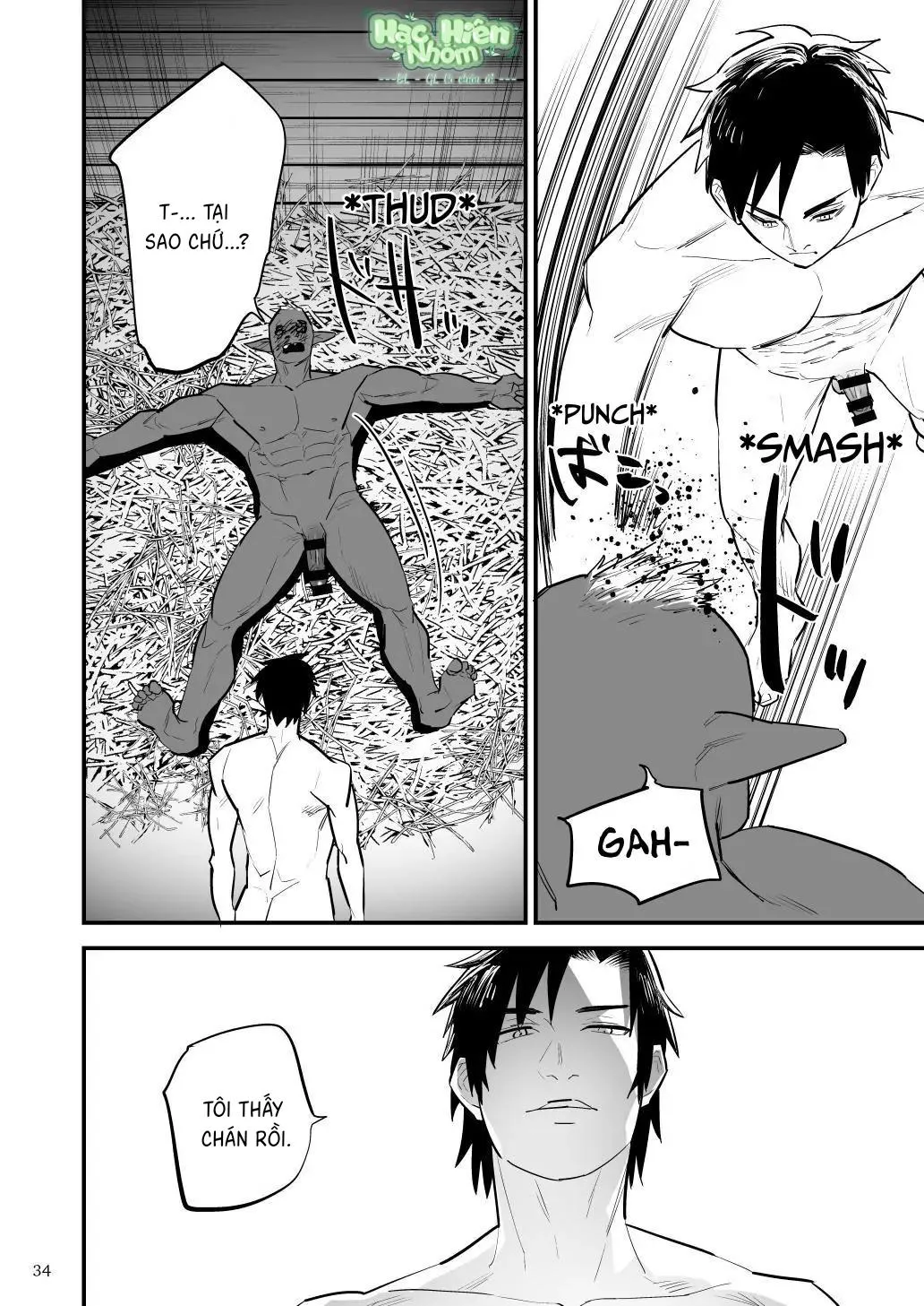 Điểm yếu của vị anh hùng vĩ đại lại chính là hậu môn! Chapter 5 Trang 36