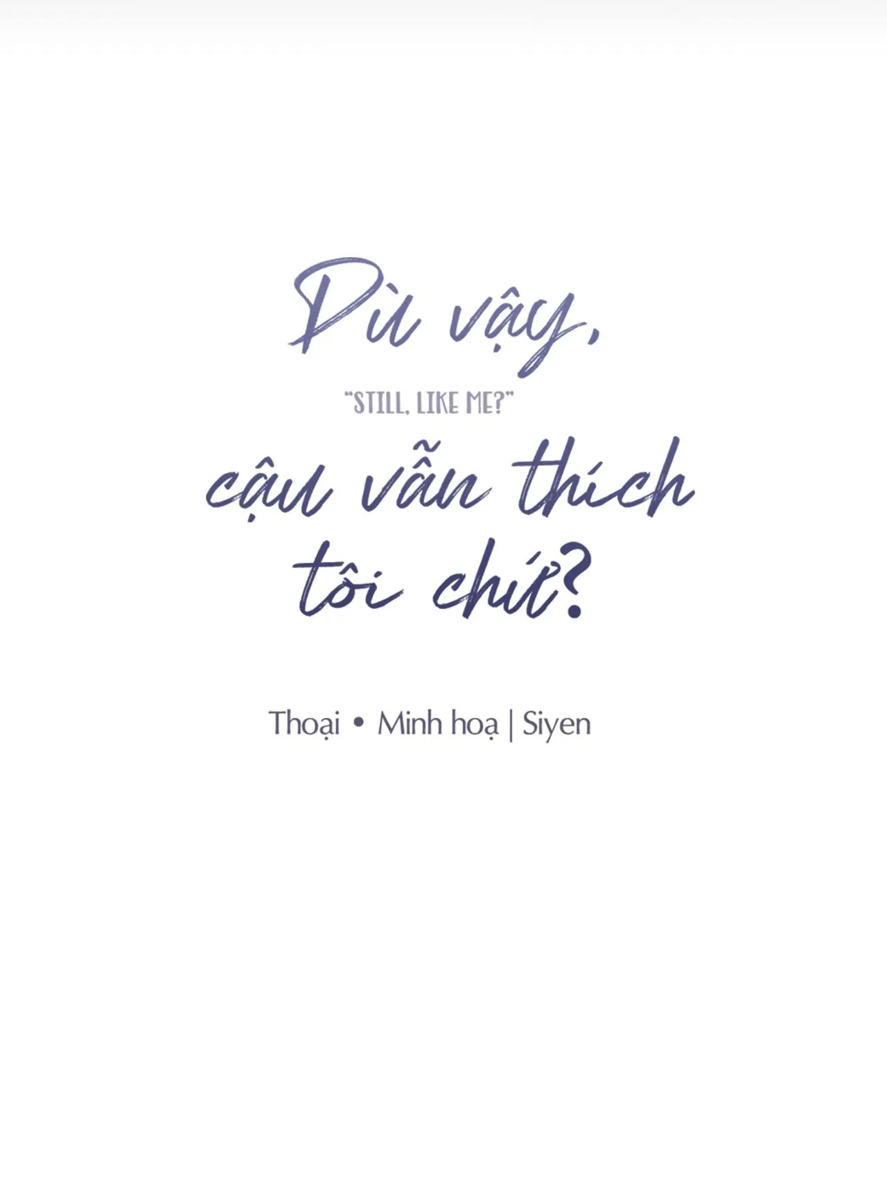 Dù vậy, cậu vẫn thích tôi chứ? Chapter 2 Trang 29