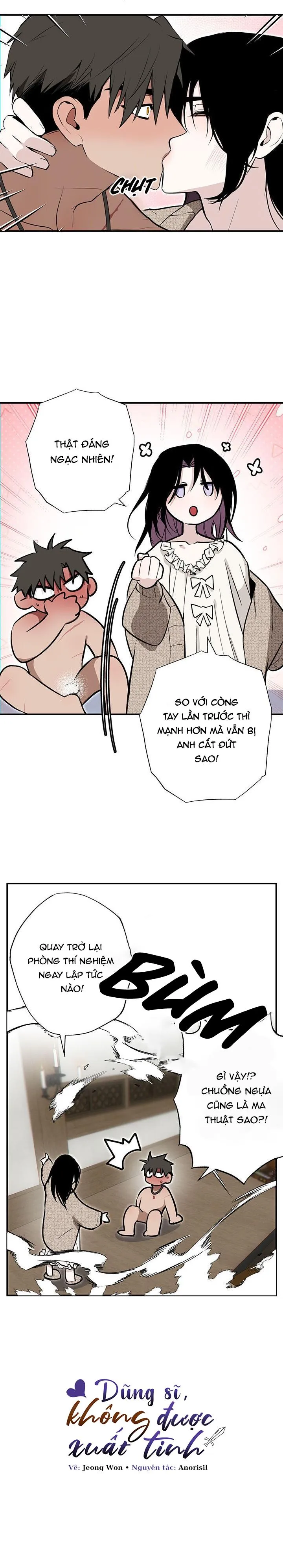 DŨNG SĨ, KHÔNG ĐƯỢC XUẤT TINH Chapter 5 Trang 16