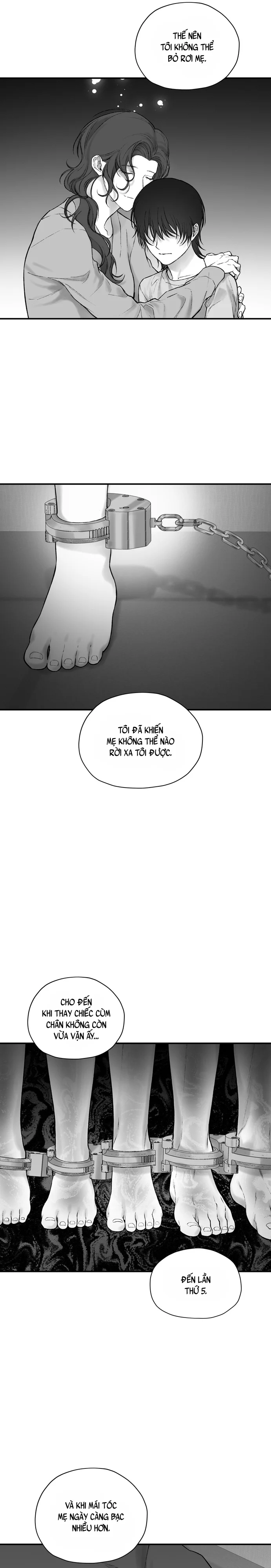 Gã Đàn Ông Dưới Căn Hầm Đang Bị Giam Cầm Trong Phòng Tôi Chapter 14 Trang 6