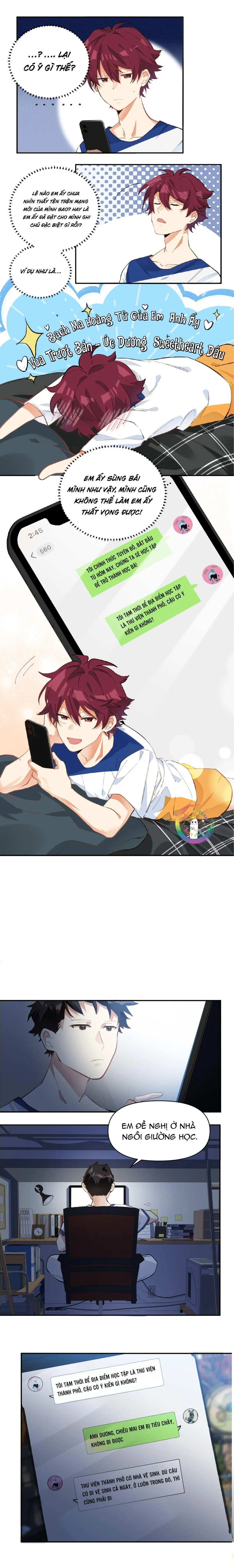 (END) Giáo Bá Yêu Đương Qua Mạng Bị Lật Xe Rồi! Chapter 8 Trang 4