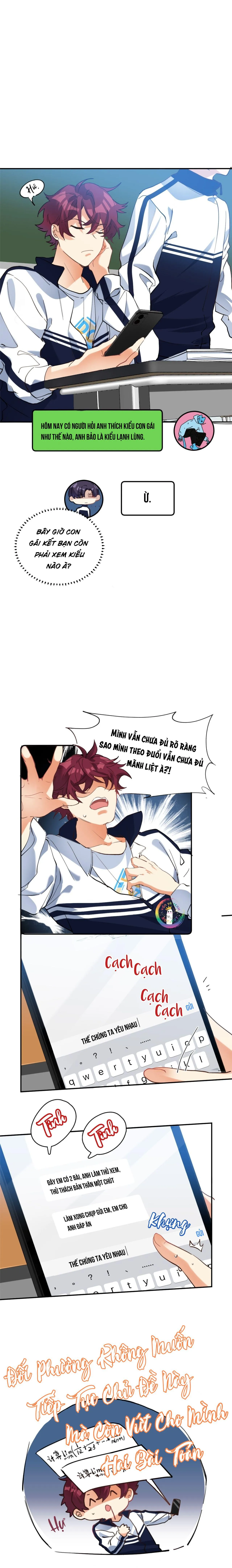 (END) Giáo Bá Yêu Đương Qua Mạng Bị Lật Xe Rồi! Chapter 18 Trang 5