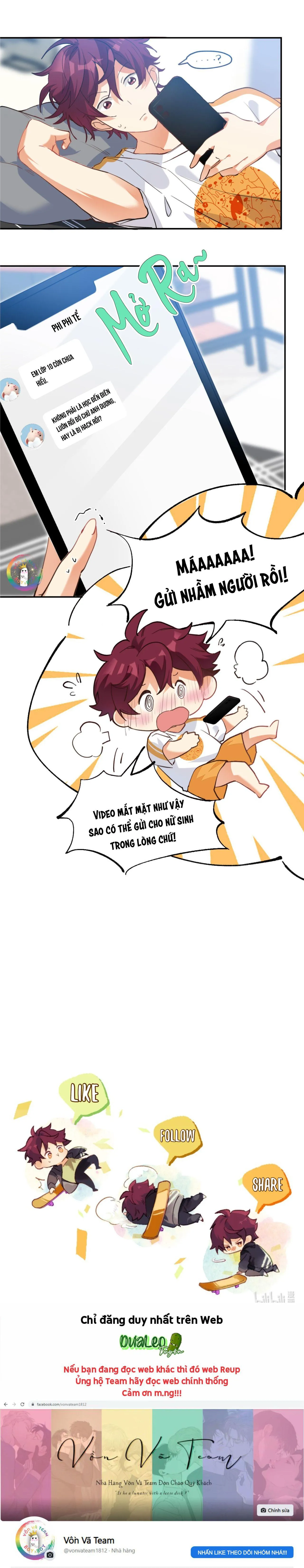 (END) Giáo Bá Yêu Đương Qua Mạng Bị Lật Xe Rồi! Chapter 19 Trang 10