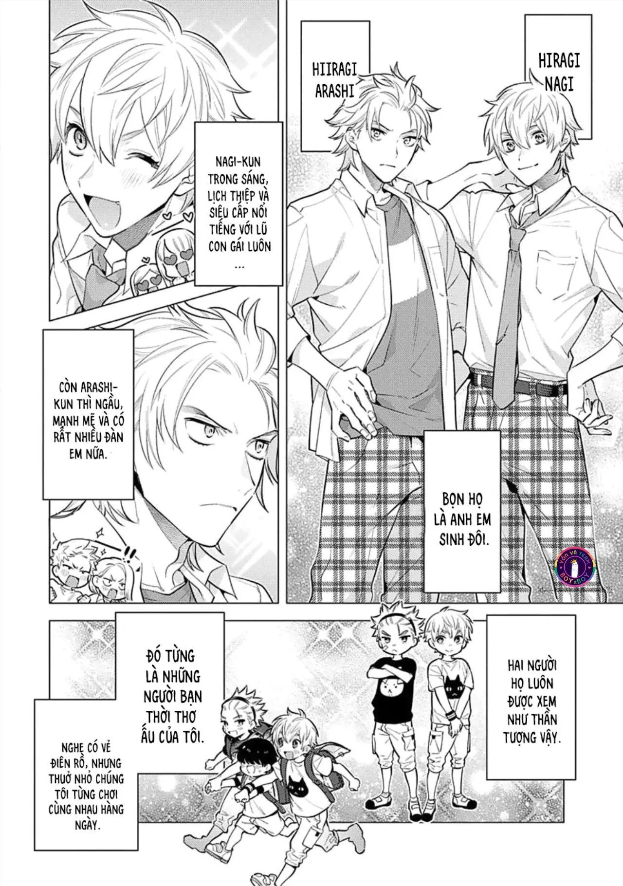 Hanamaru Manga Yin Kana là một cặp song sinh được tôi yêu quý Chapter 1 Trang 12
