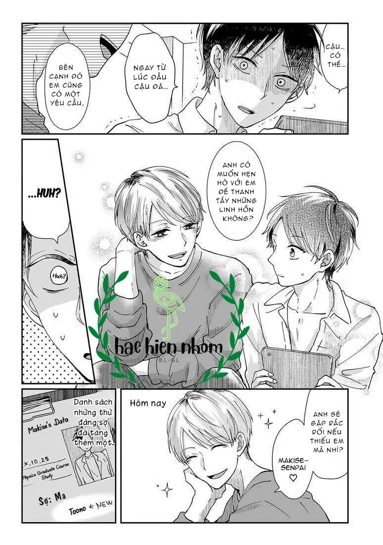 Hãy hẹn hò với tôi sau khi trừ được hồn ma đó nhé Chapter 1 Trang 27