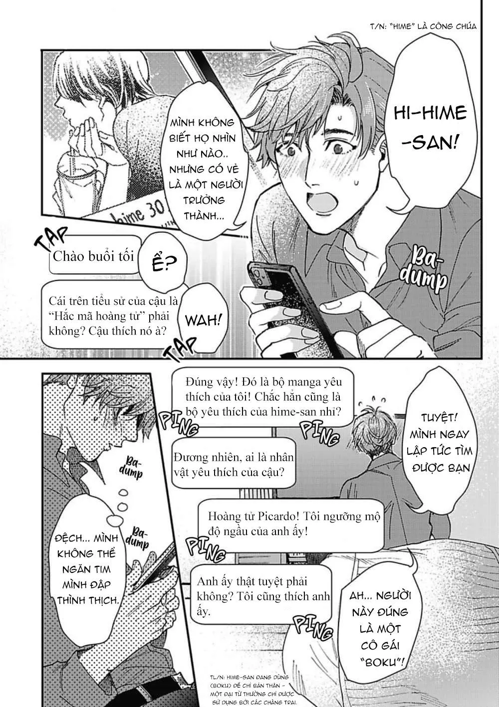 Những chàng trai trong truyện cổ tích Chapter 1 Trang 9