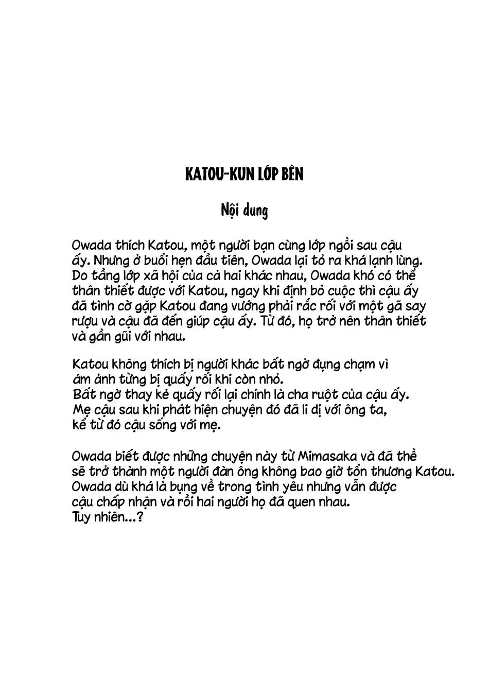 Katou-kun lớp bên Chapter 2 Trang 5