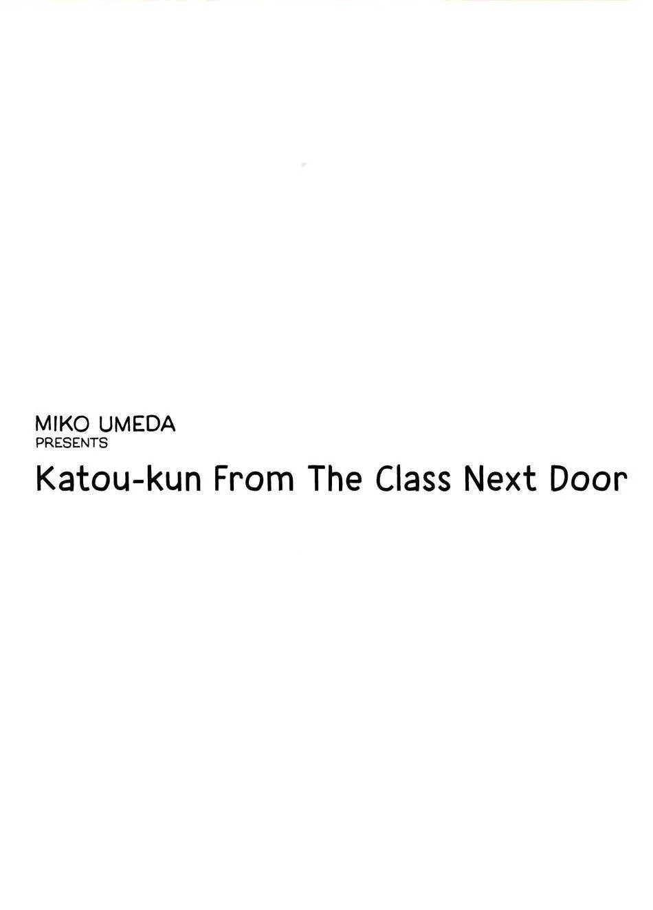 Katou-kun lớp bên Chapter 1 Trang 4