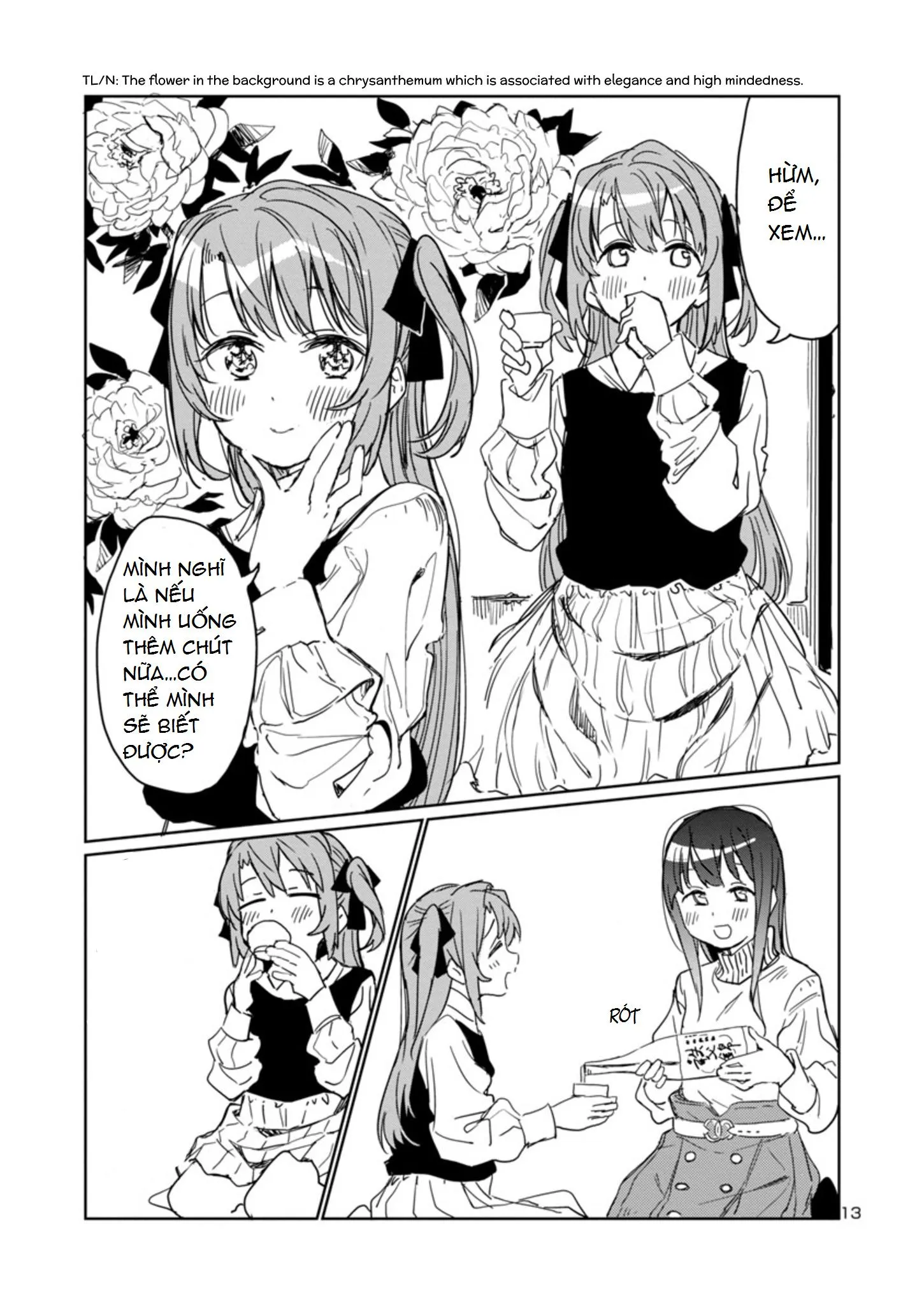 Kamiina Botan, kẻ say rượu là một đóa hoa ly Chapter 3 Trang 13