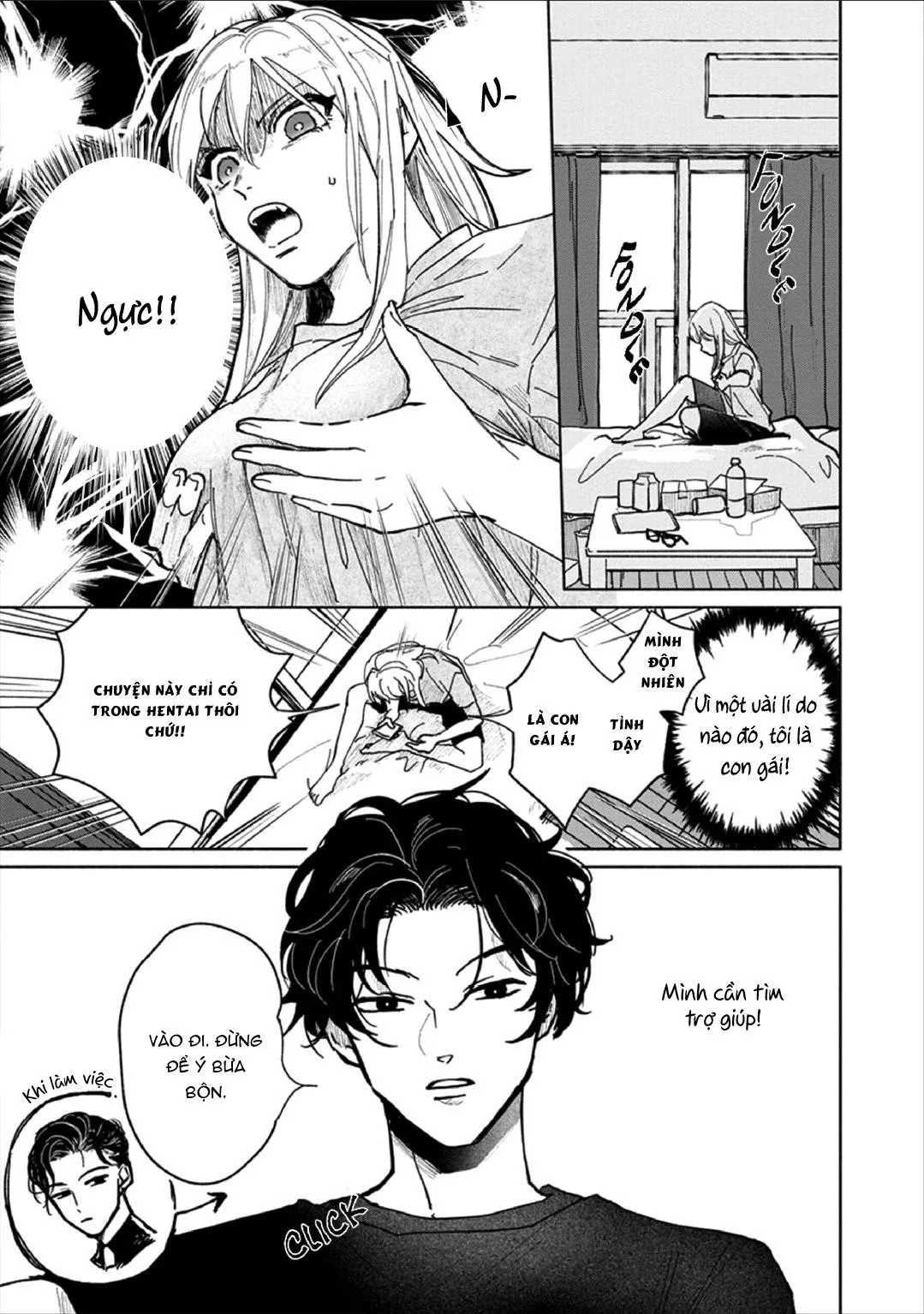 Kobayashi-senpai wa Onnanoko de Shitai Chapter 1 Trang 9