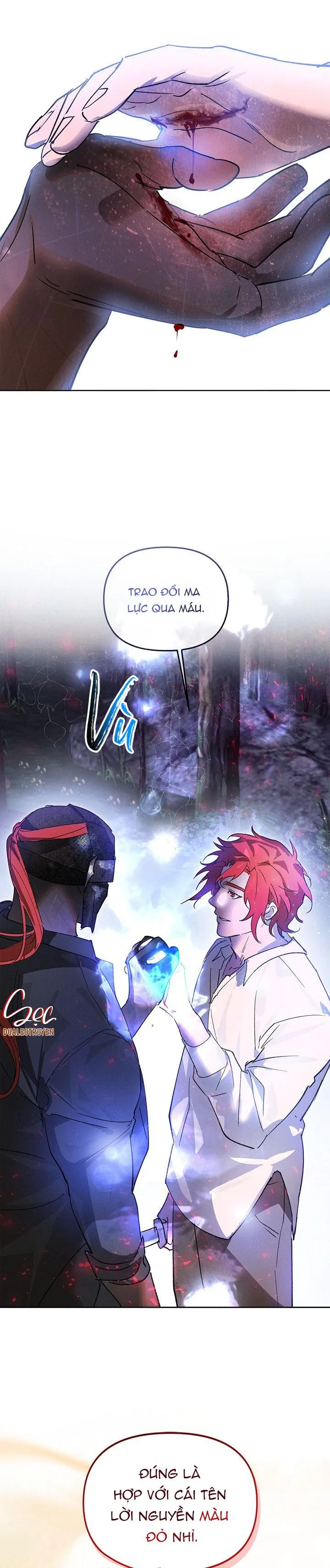 LỜI NGUYỀN MÀU ĐỎ CỦA HIỆP SĨ Chapter 5 Trang 14