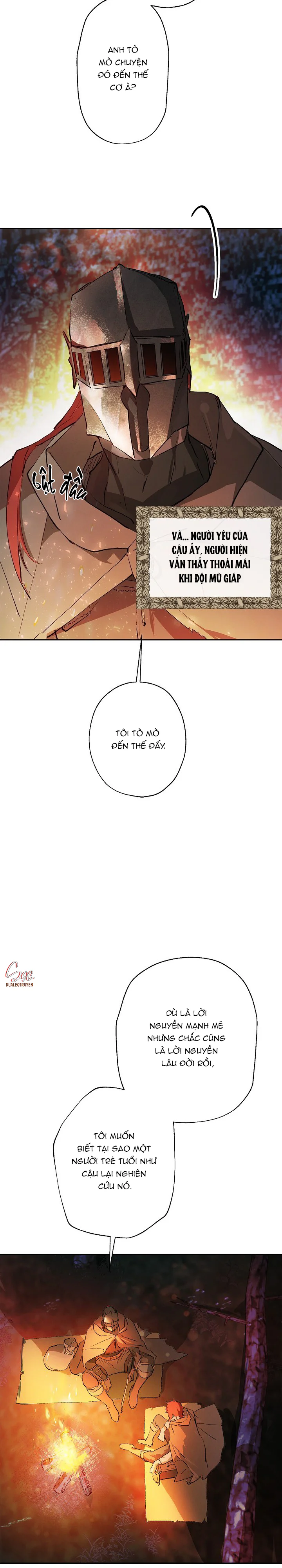 LỜI NGUYỀN MÀU ĐỎ CỦA HIỆP SĨ Chapter 6 Trang 9